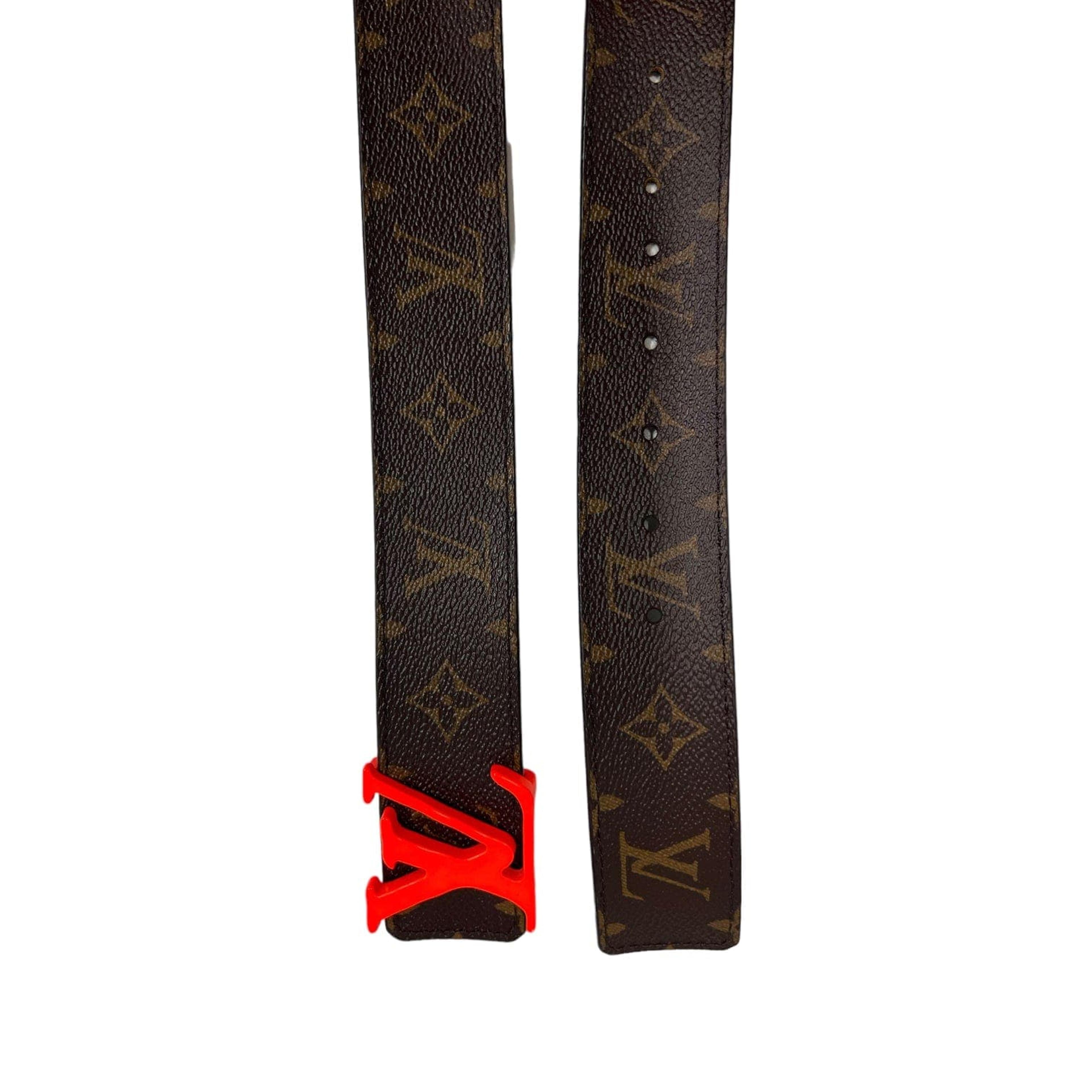 Louis Vuitton Shape Belt Monogram 40MM Brown in Coated Canvas with