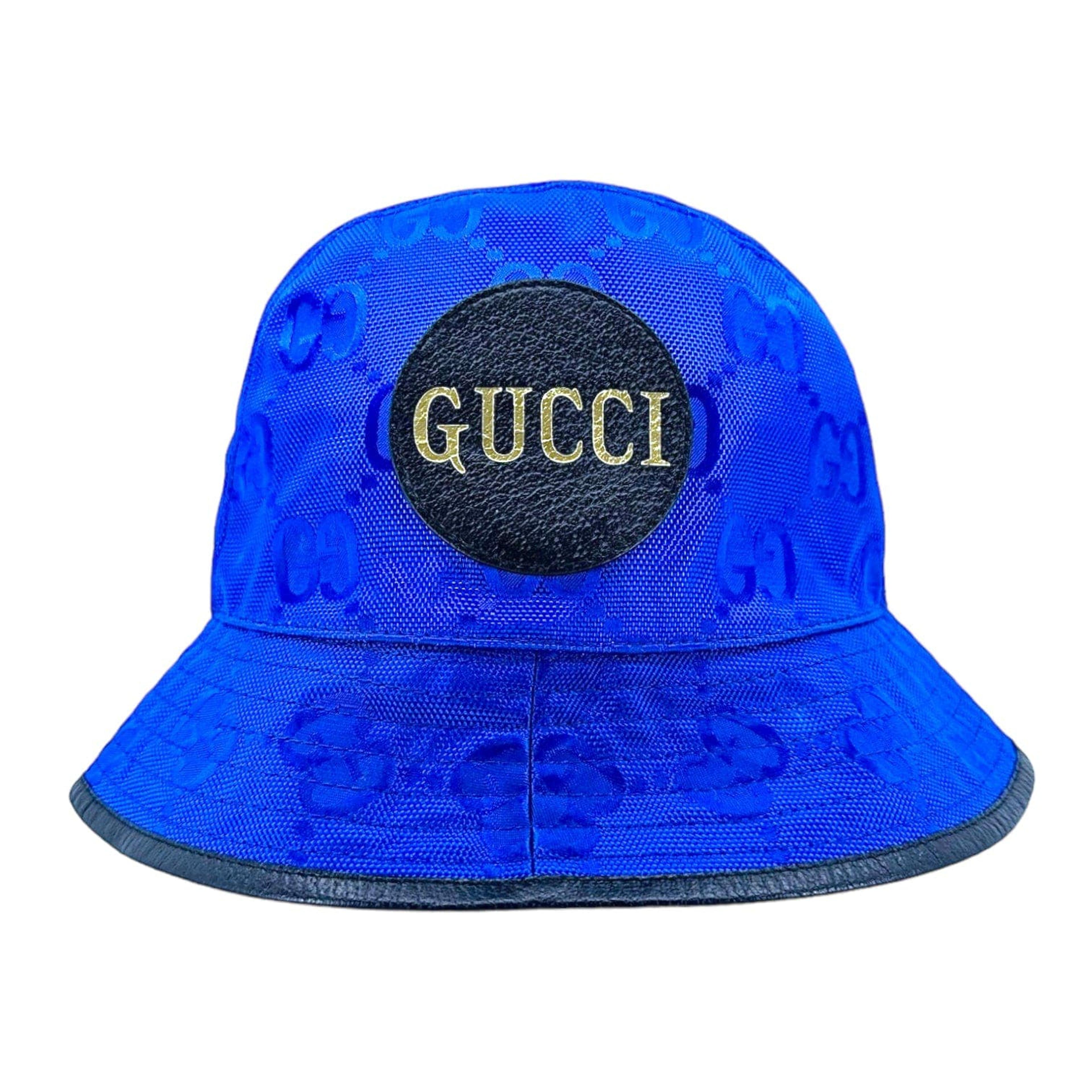 Gucci Off The Grid Bucket Hat Blue Pre-Owned