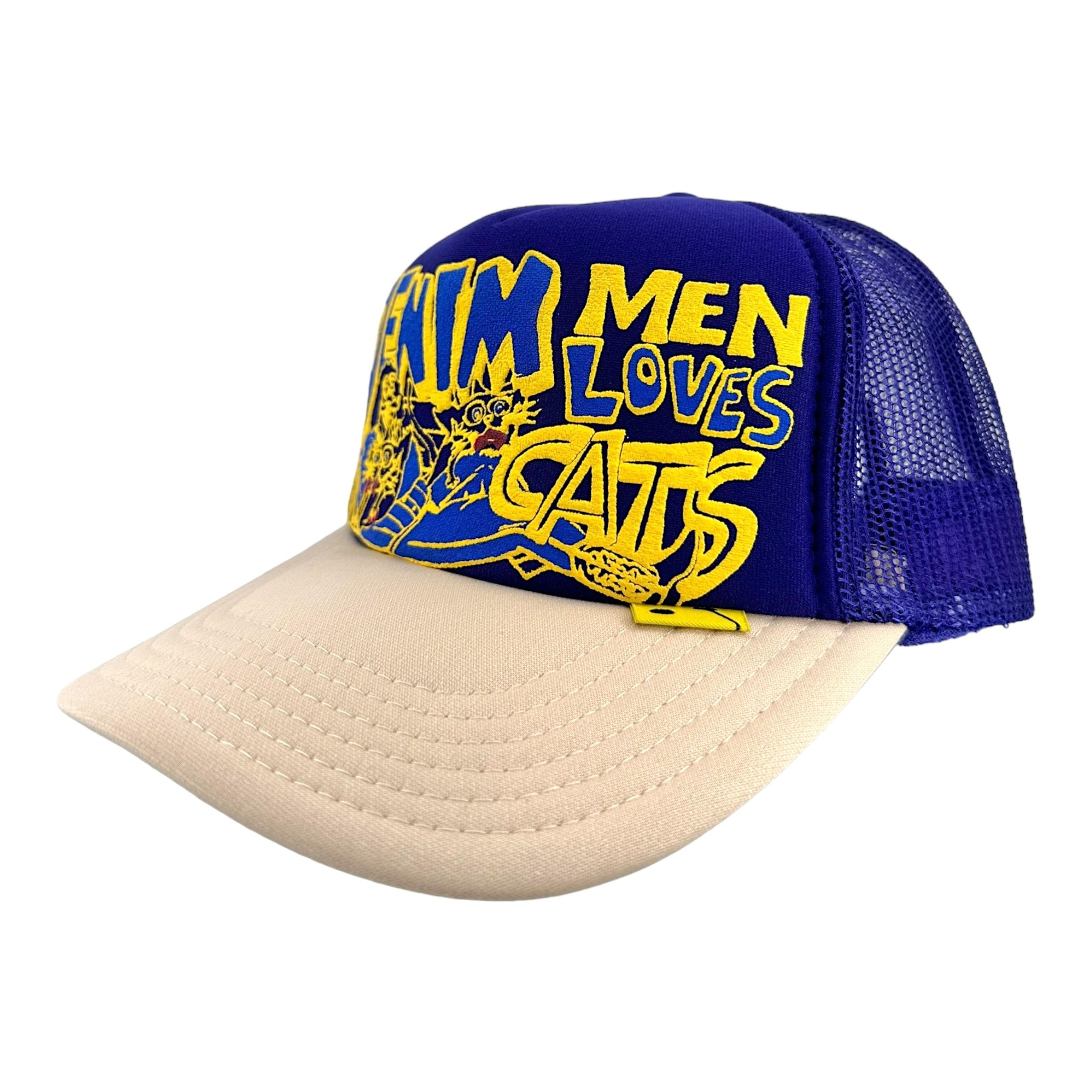 Alternate View 4 of Kapital Denim Men Love Cats Camo Trucker Hat Natural Purple