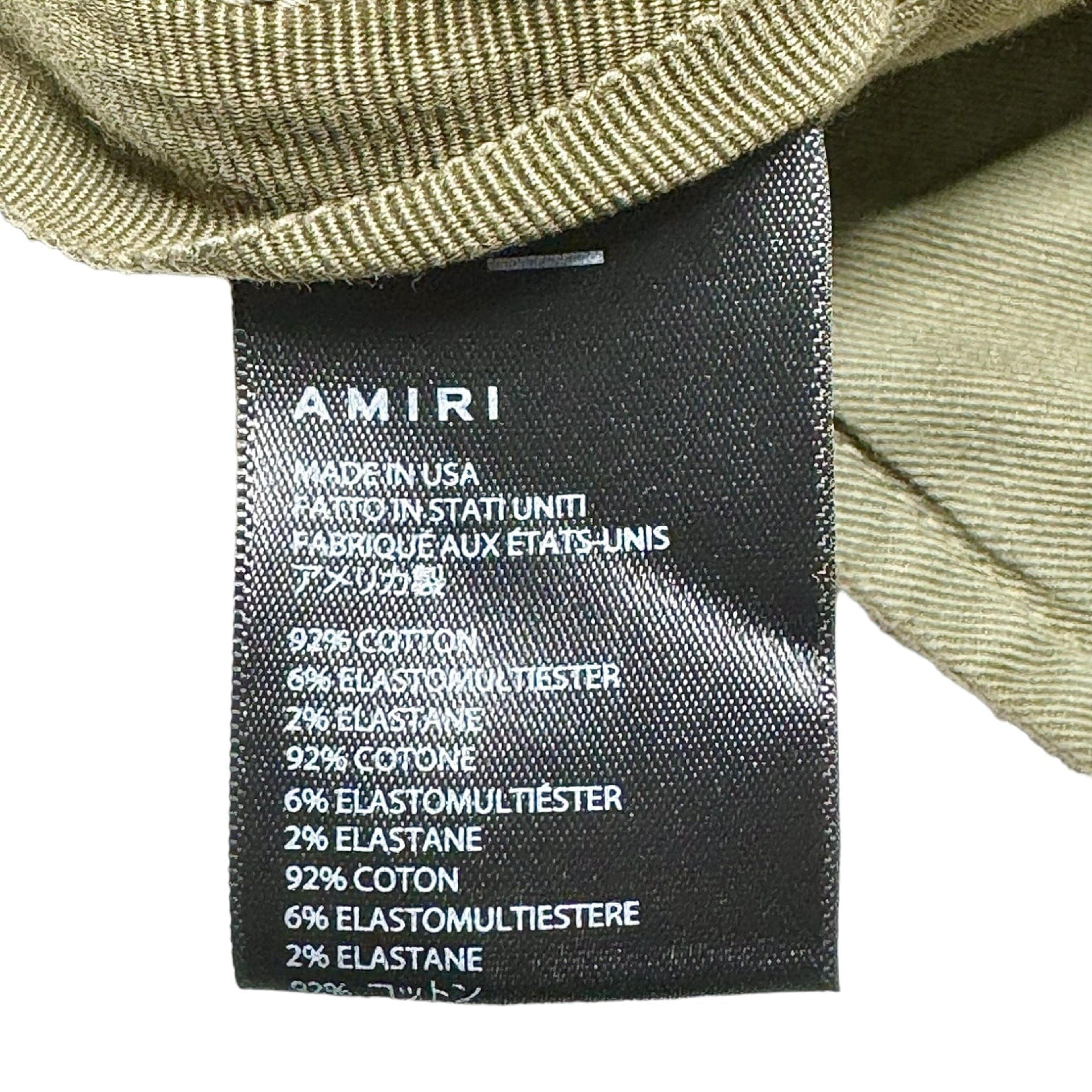 Alternate View 4 of Amiri Tactical Cargo Jeans Olive Green Pre-Owned