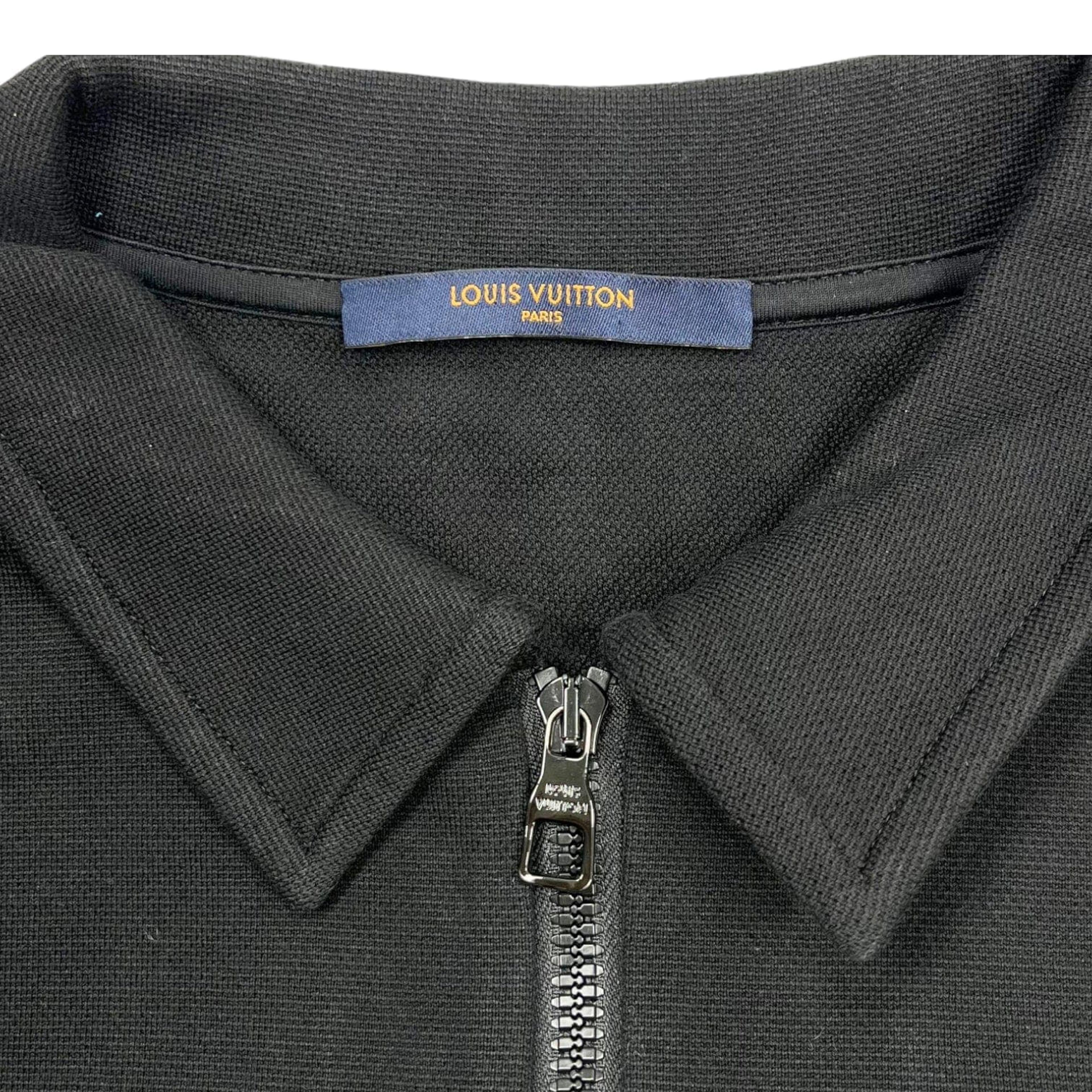 Alternate View 2 of Louis Vuitton Zip Polo Monogram Pocket Short Sleeve Tee Shirt Bl