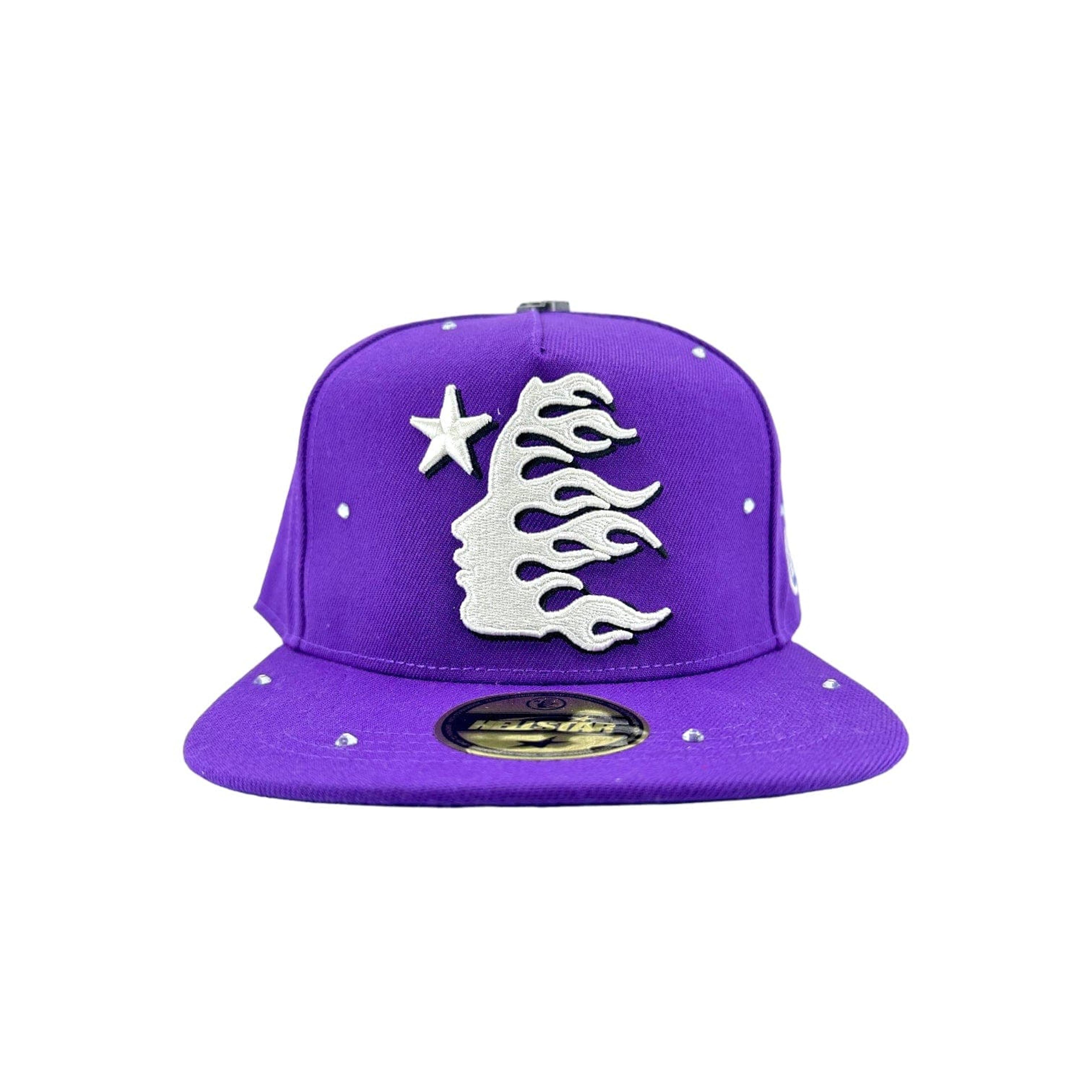 Hellstar Studios Starry Night Fitted Hat Purple