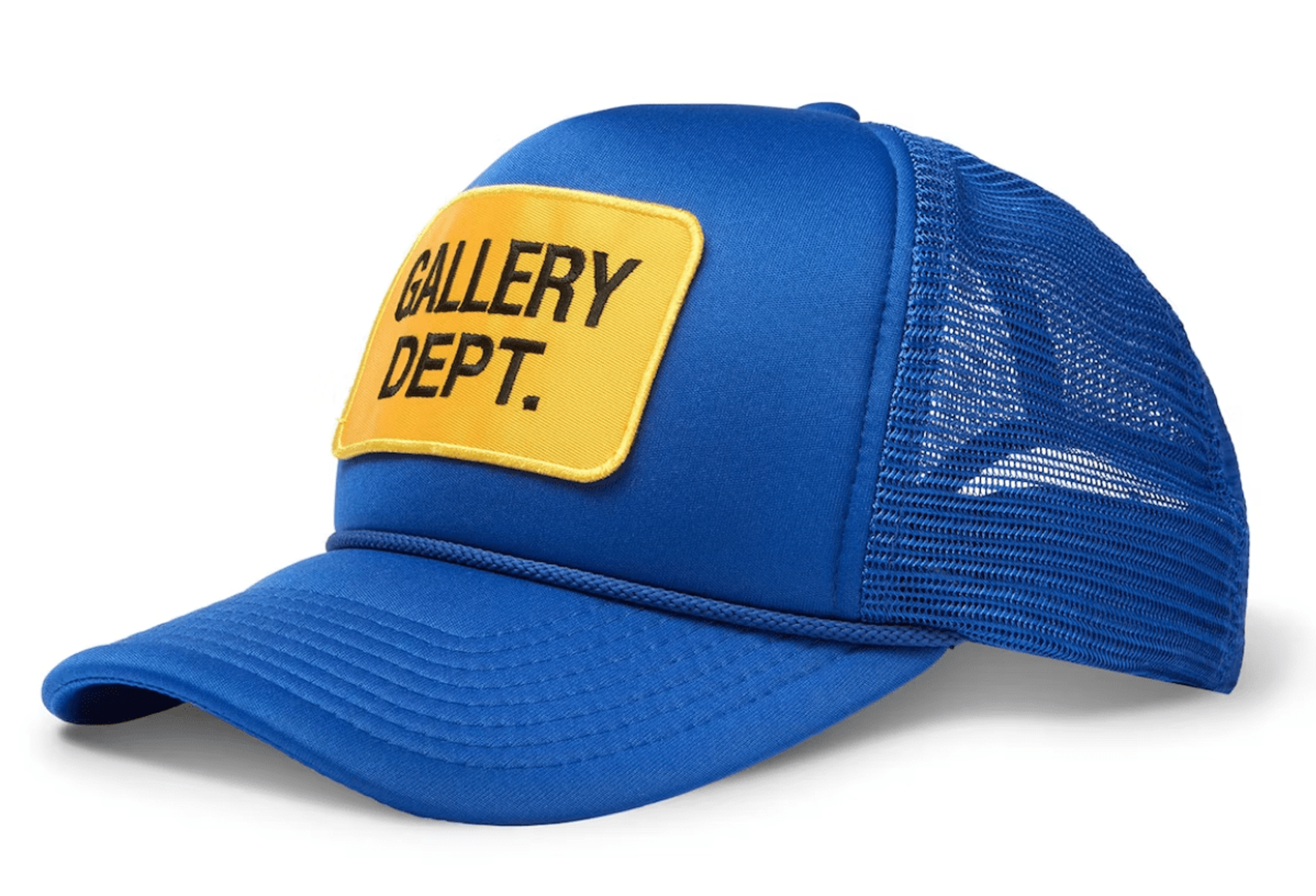 Gallery Department Souvenir Trucker Hat Blue Yellow