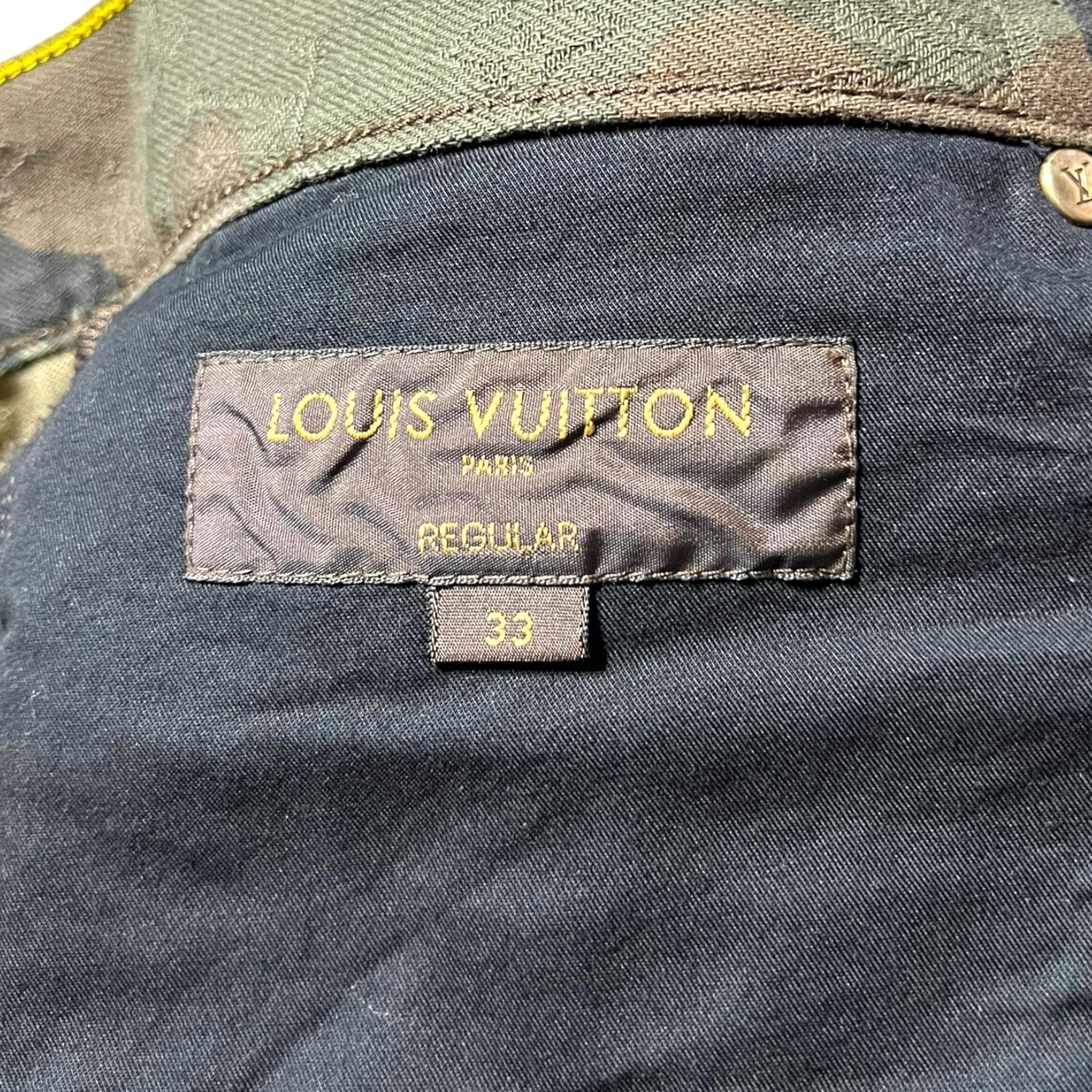 Louis Vuitton X Supreme Camouflage Monogram Jacquard Regular Fit Jeans XL  Louis Vuitton