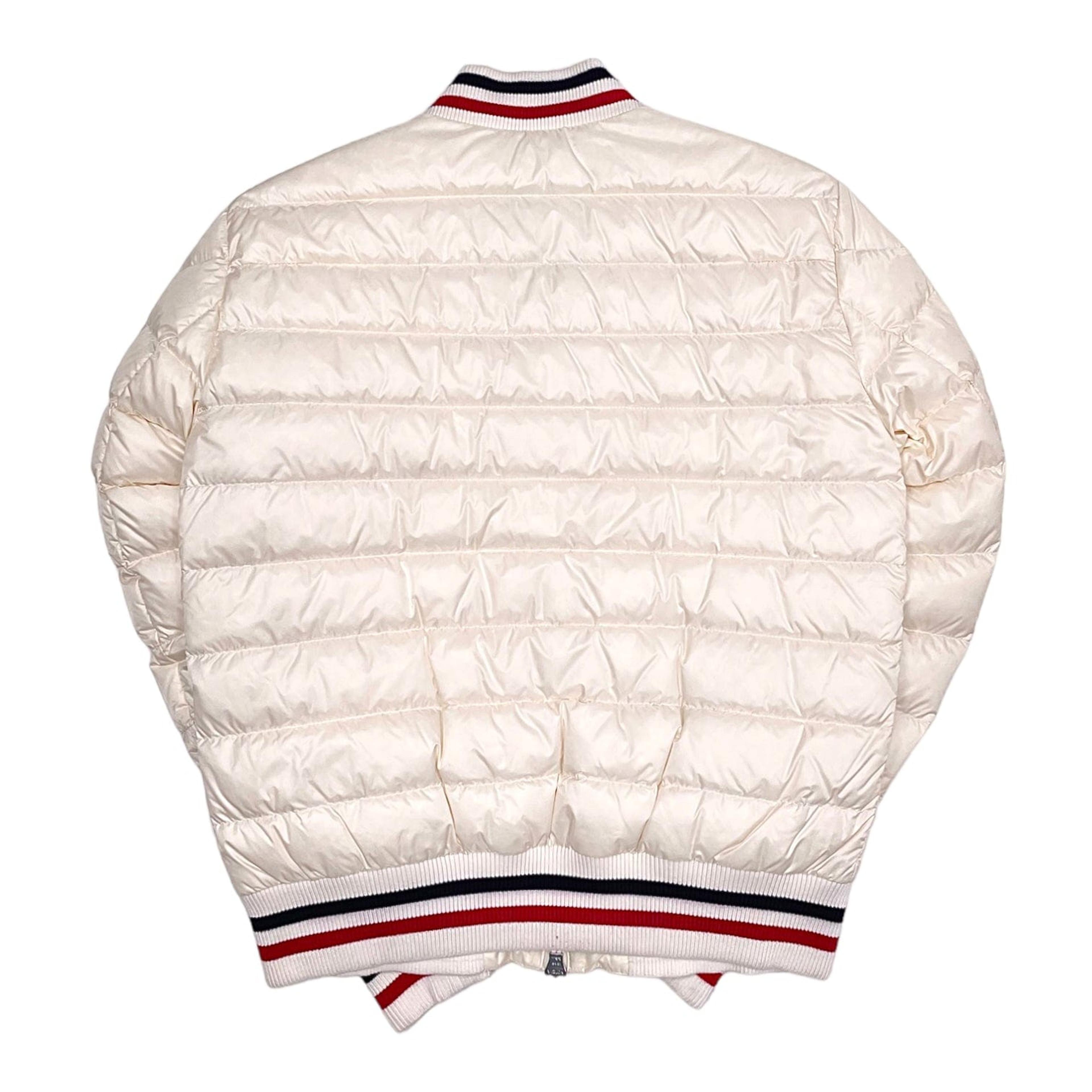 Alternate View 1 of Moncler Deltour Quilted Down Jacket White Pre-Owned