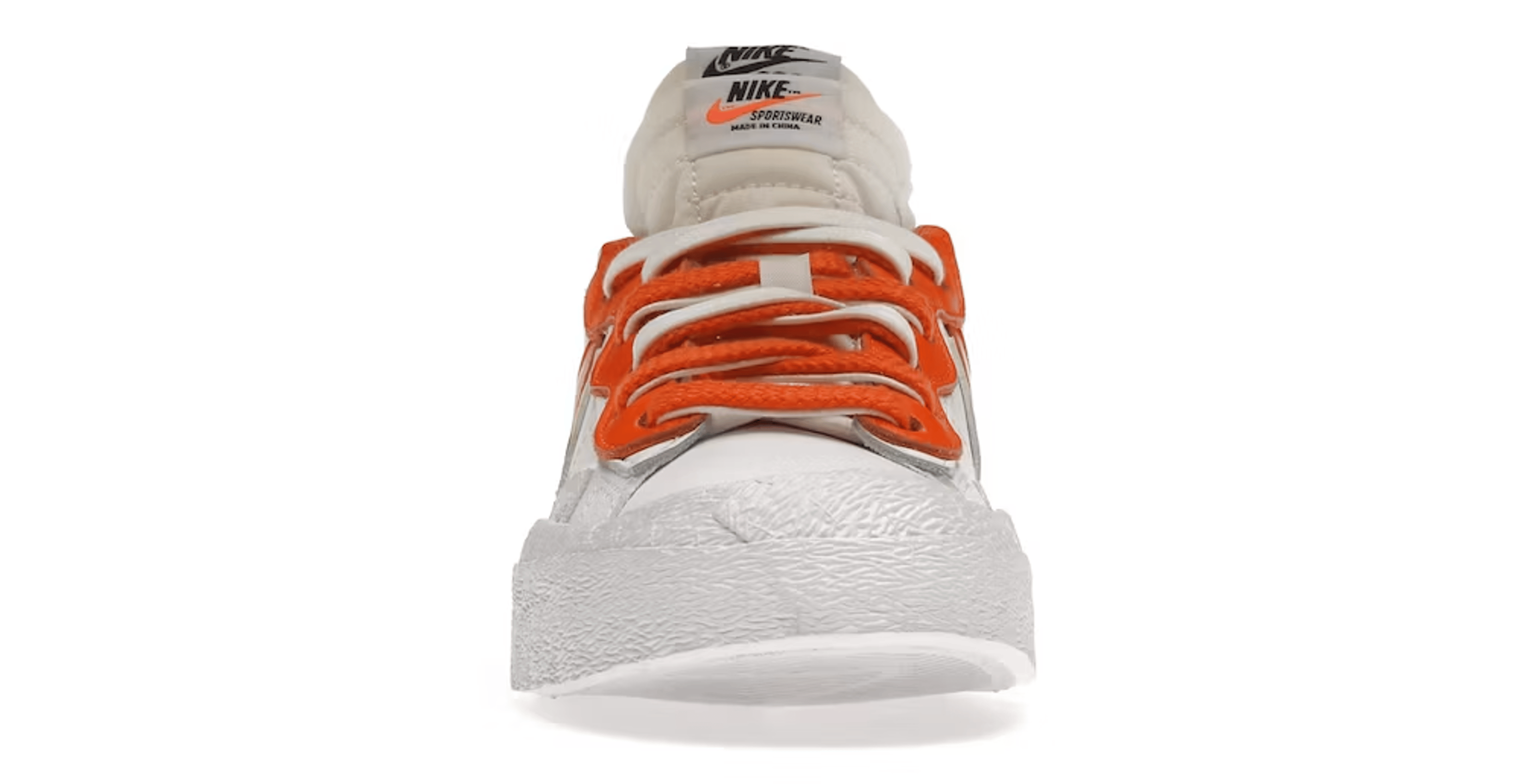 Alternate View 2 of Nike Blazer Low sacai White Magma Orange