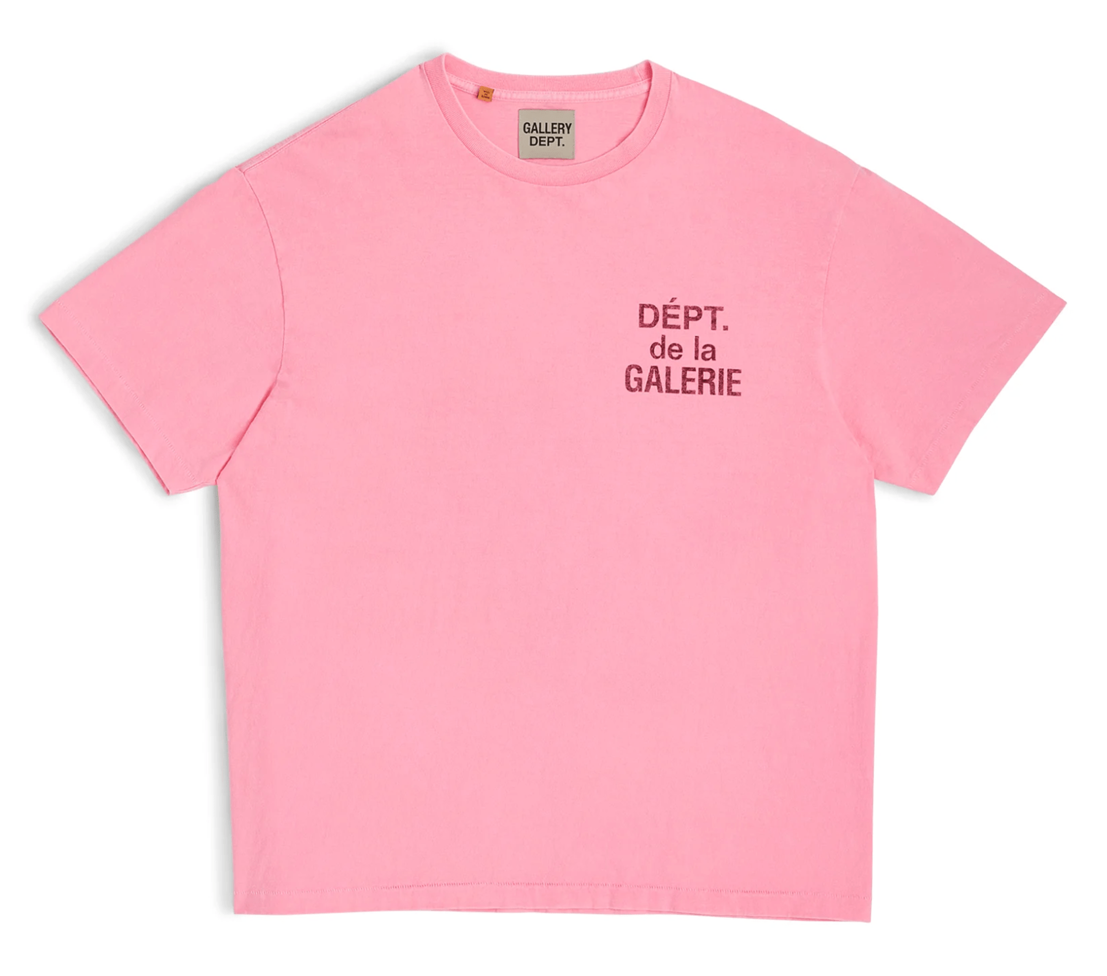 Alternate View 1 of Gallery Department French Logo Short Sleeve Tee Shirt Flo Pink