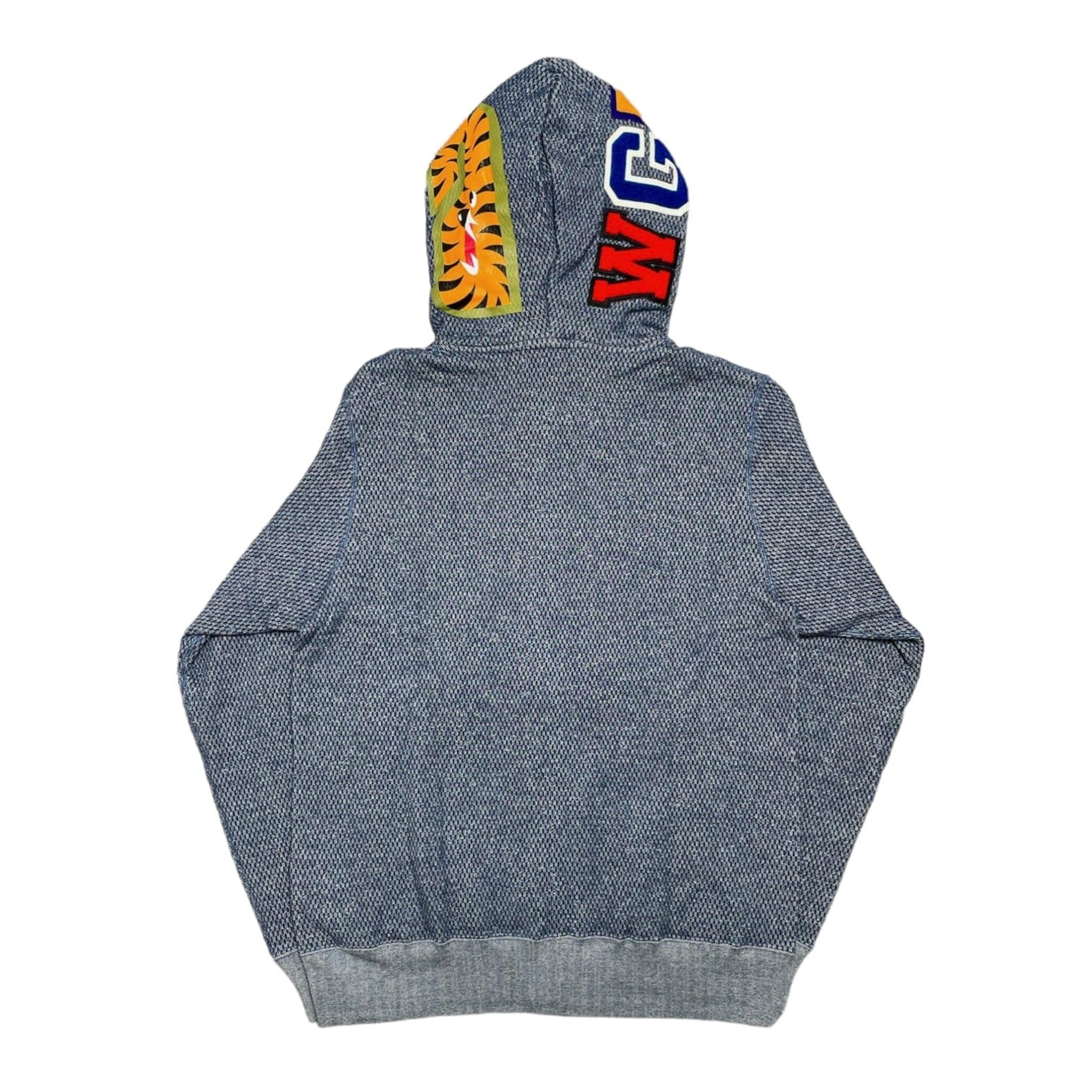 Alternate View 1 of Bape Shark Full Zip Hooded Sweatshirt Indigo