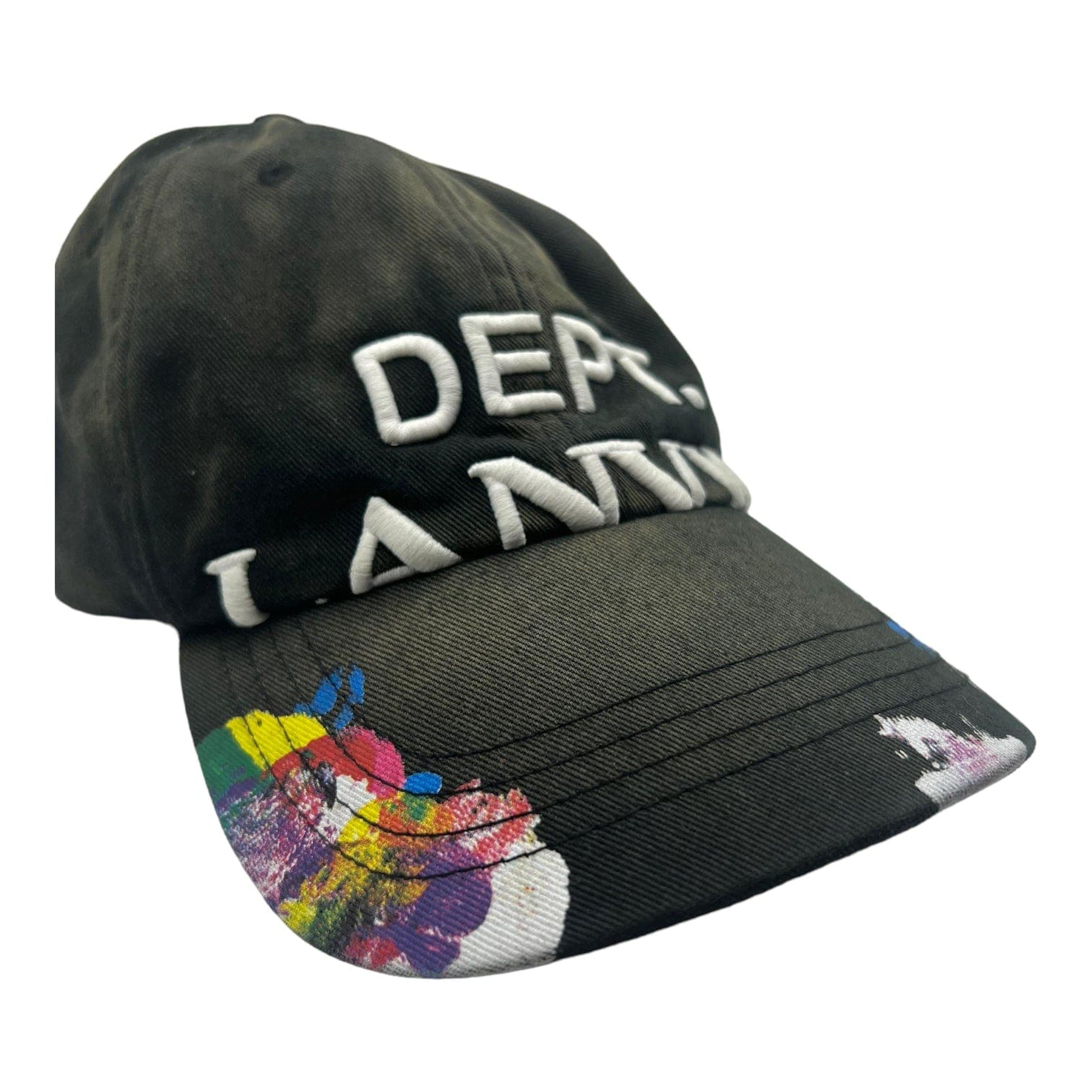 Alternate View 1 of Lanvin x Gallery Deptartment Paint Splatter Strapback Hat Black 