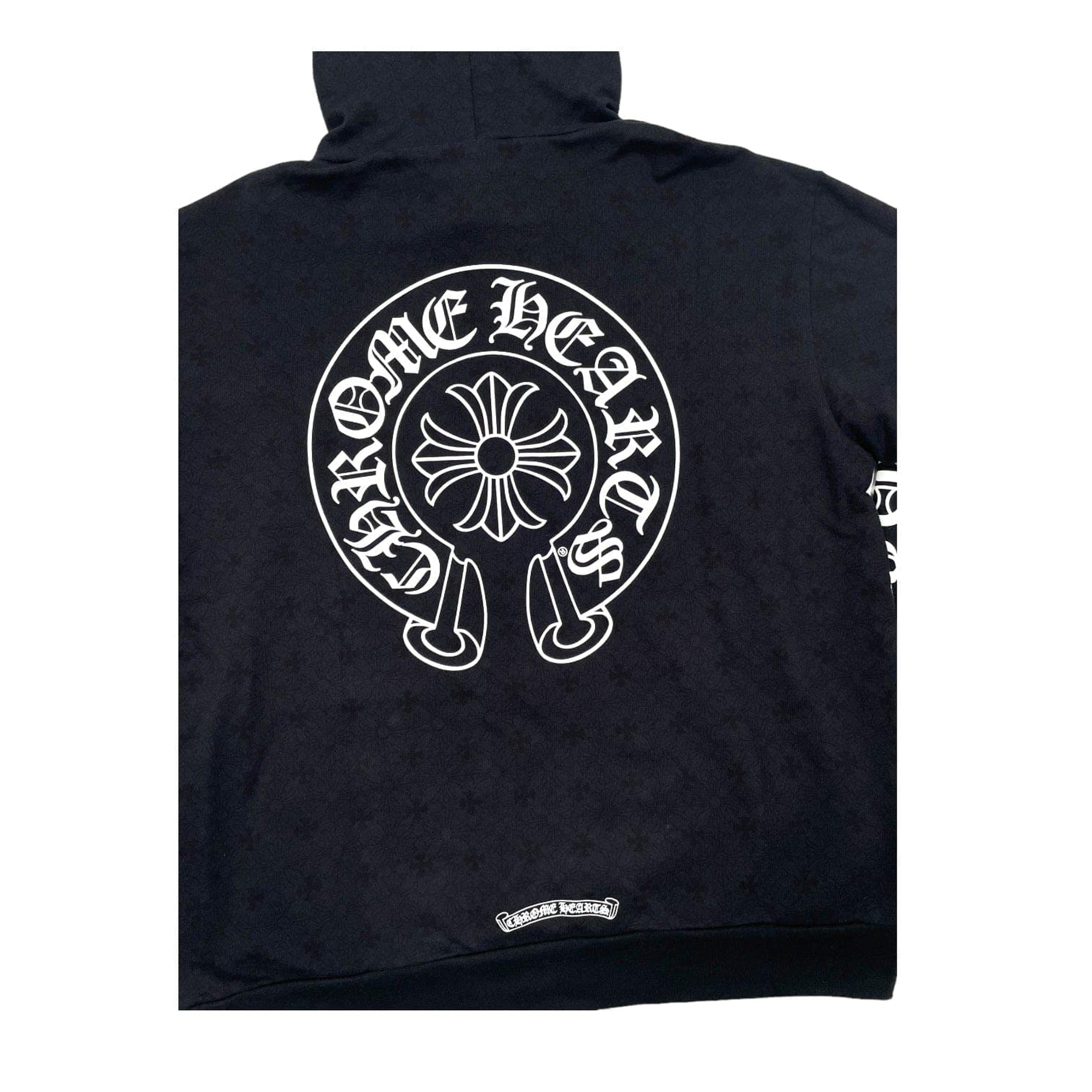 Alternate View 5 of Chrome Hearts Sublimated Vertical Logo Hooded Sweatshirt Black