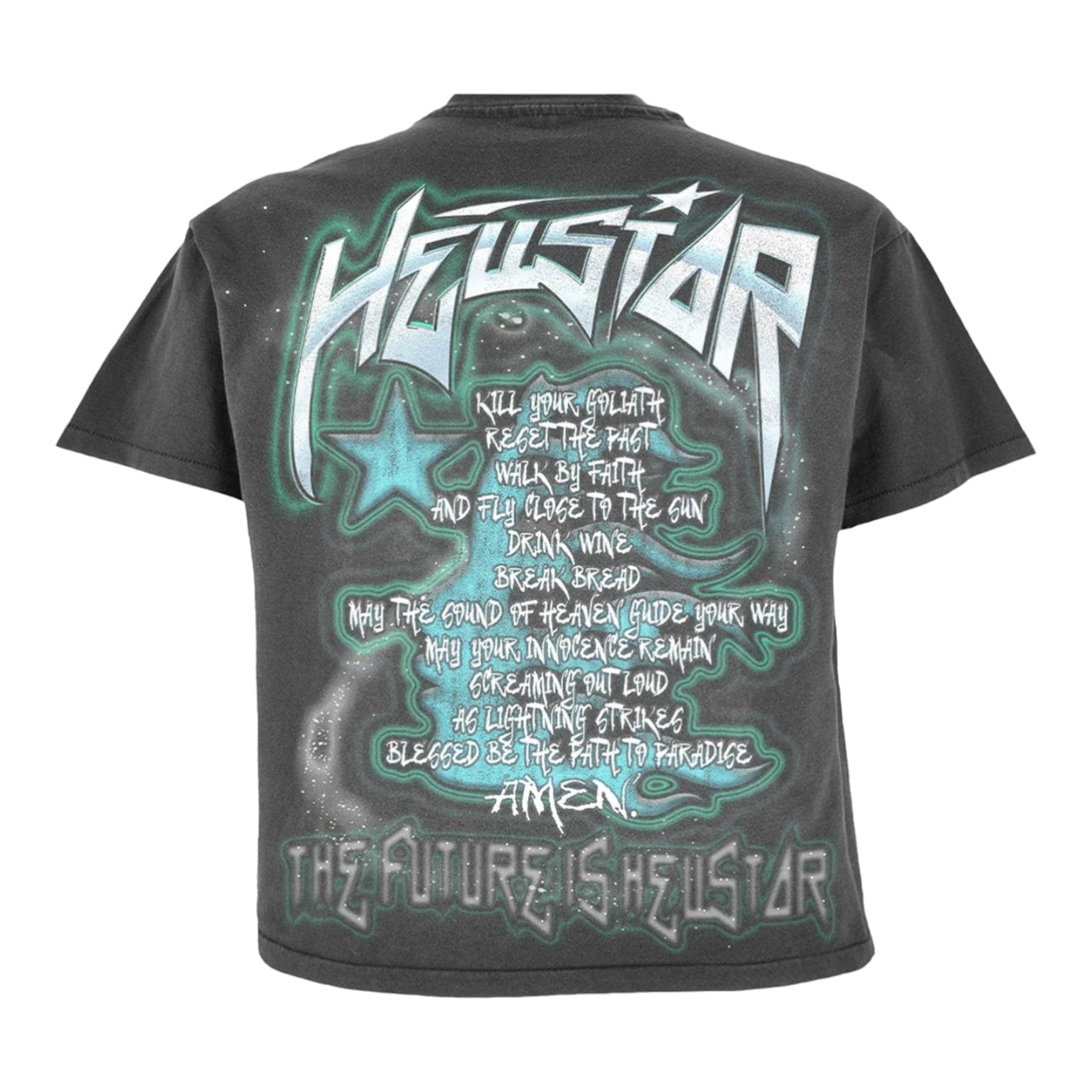Alternate View 1 of Hellstar Studios The Future Short Sleeve Tee Shirt Washed Black