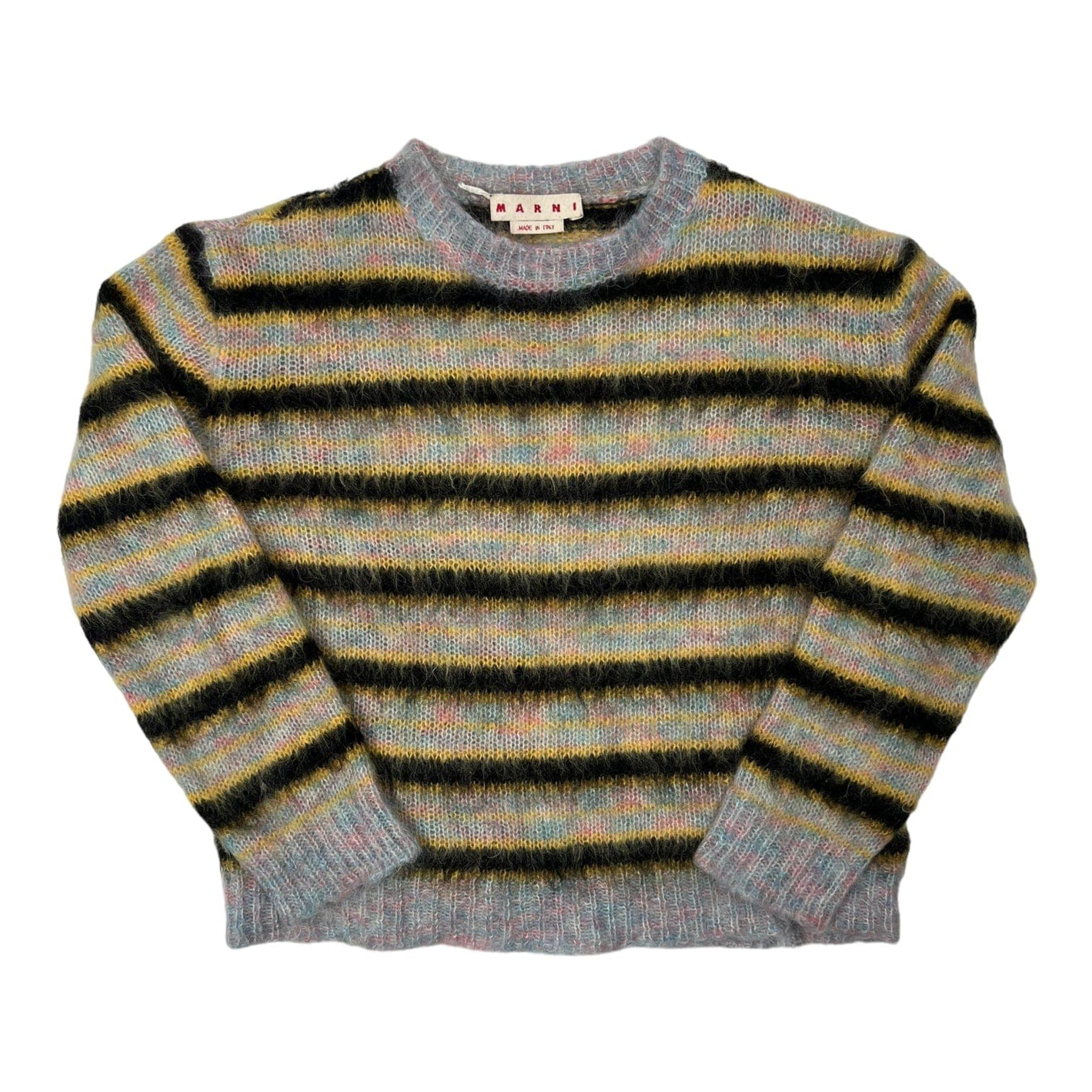 Marni Striped Brushed Mohair Sweater Multicolor Pre-Owned