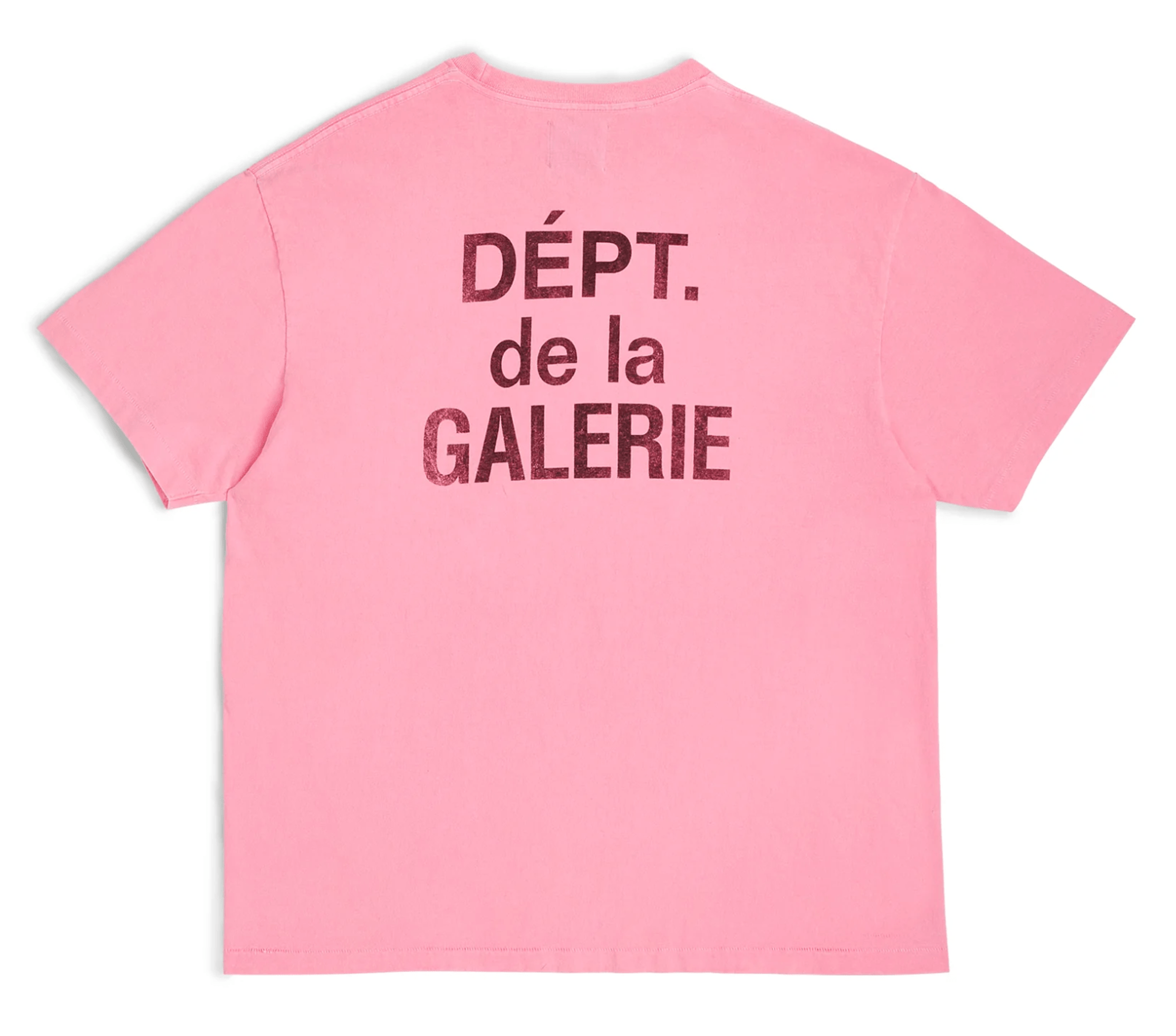 Gallery Department French Logo Short Sleeve Tee Shirt Flo Pink