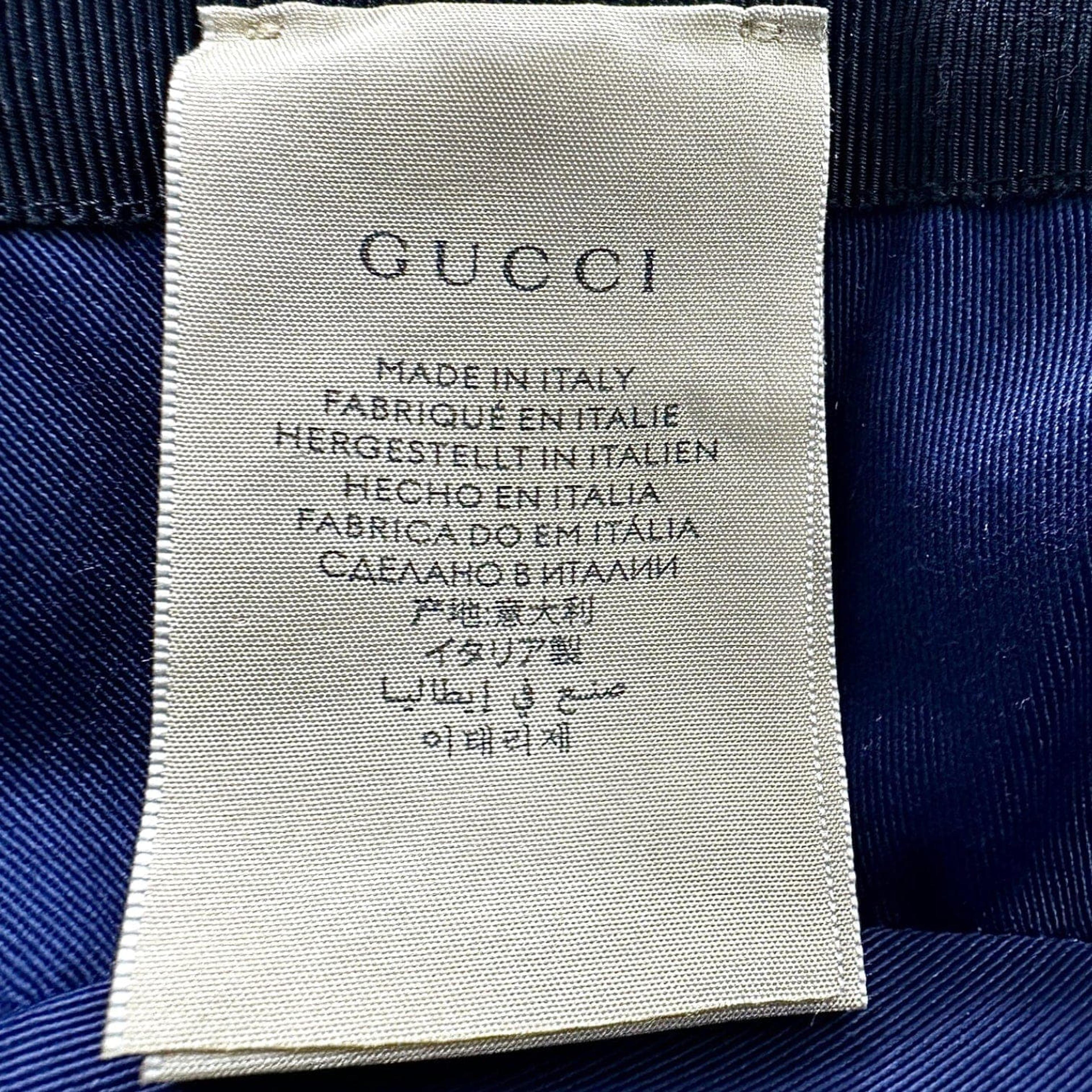 Alternate View 7 of Gucci GG Multicolor Canvas Bucket Hat Blue Black Pre-Owned