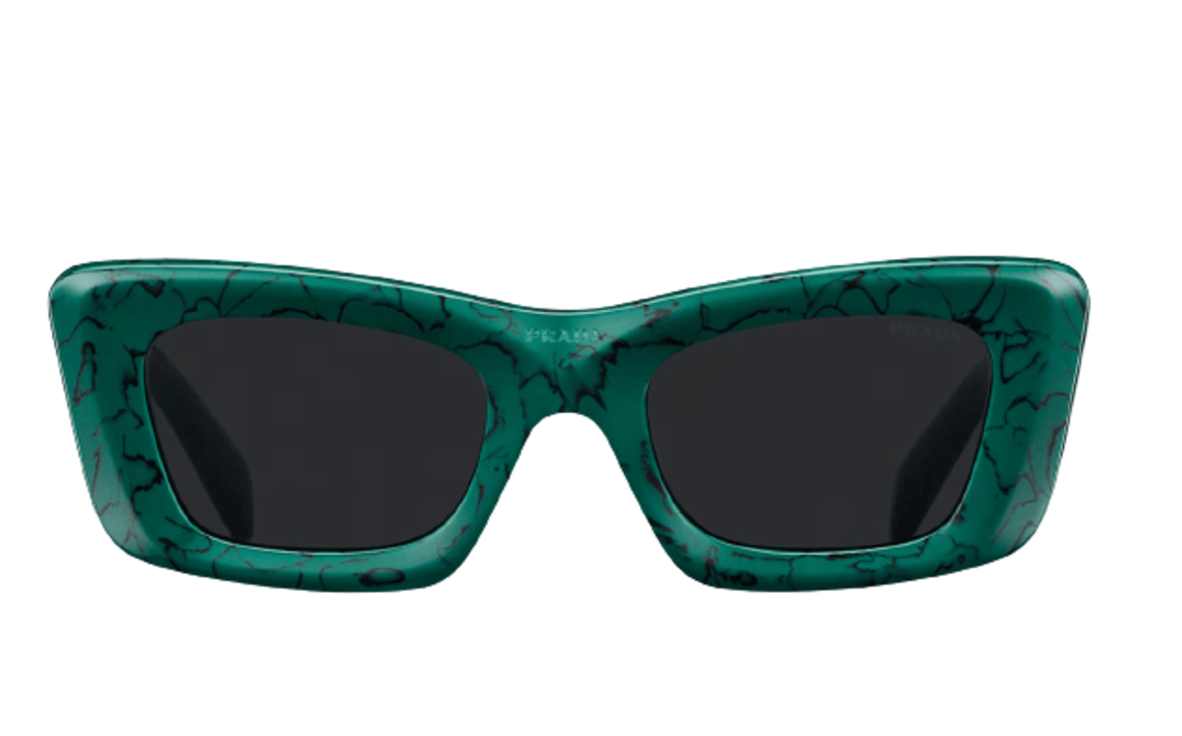 Alternate View 1 of Prada Symbole Glasses Marbleized Green