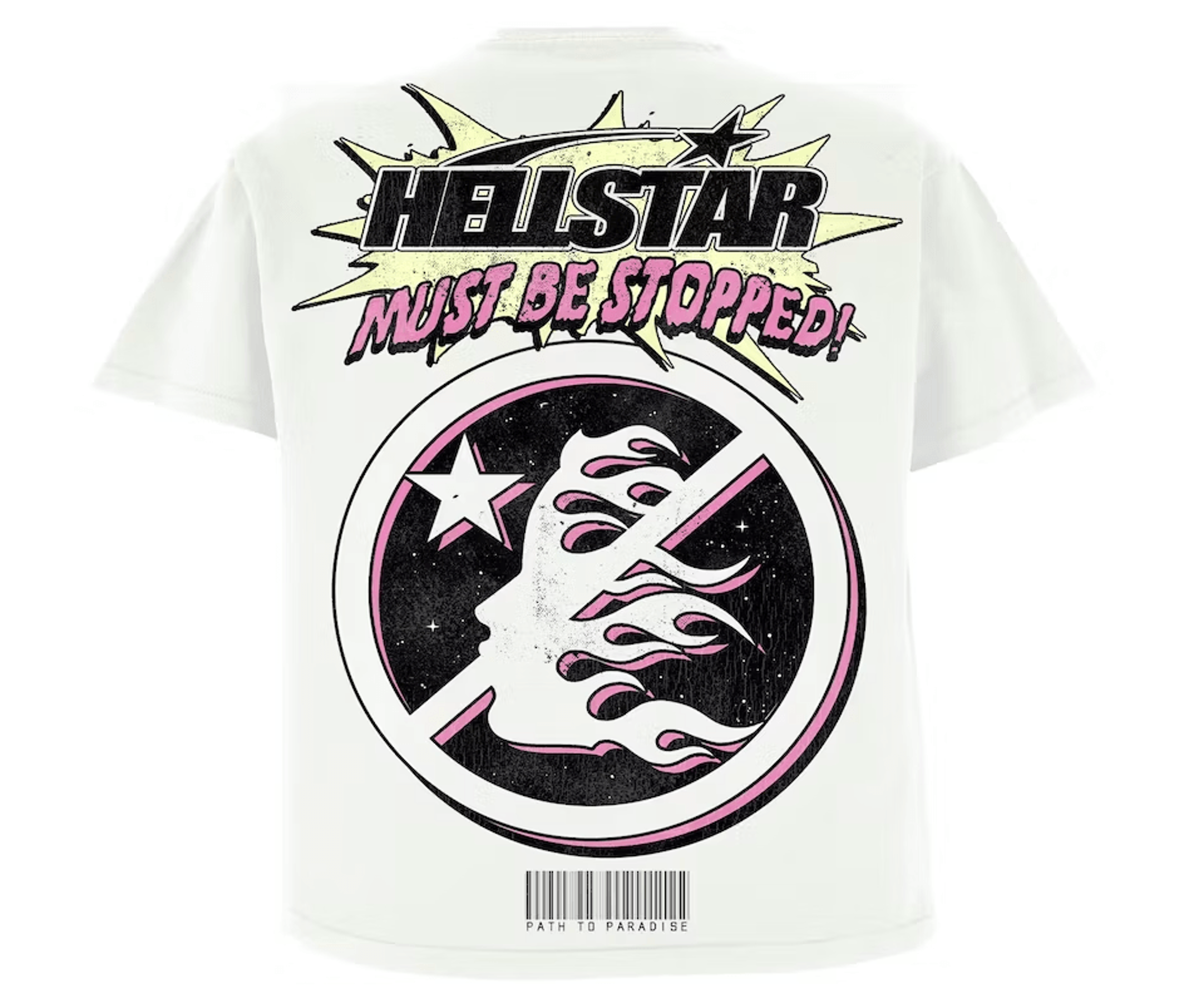Alternate View 1 of Hellstar Studios Breaking News Short Sleeve Tee Shirt Off White