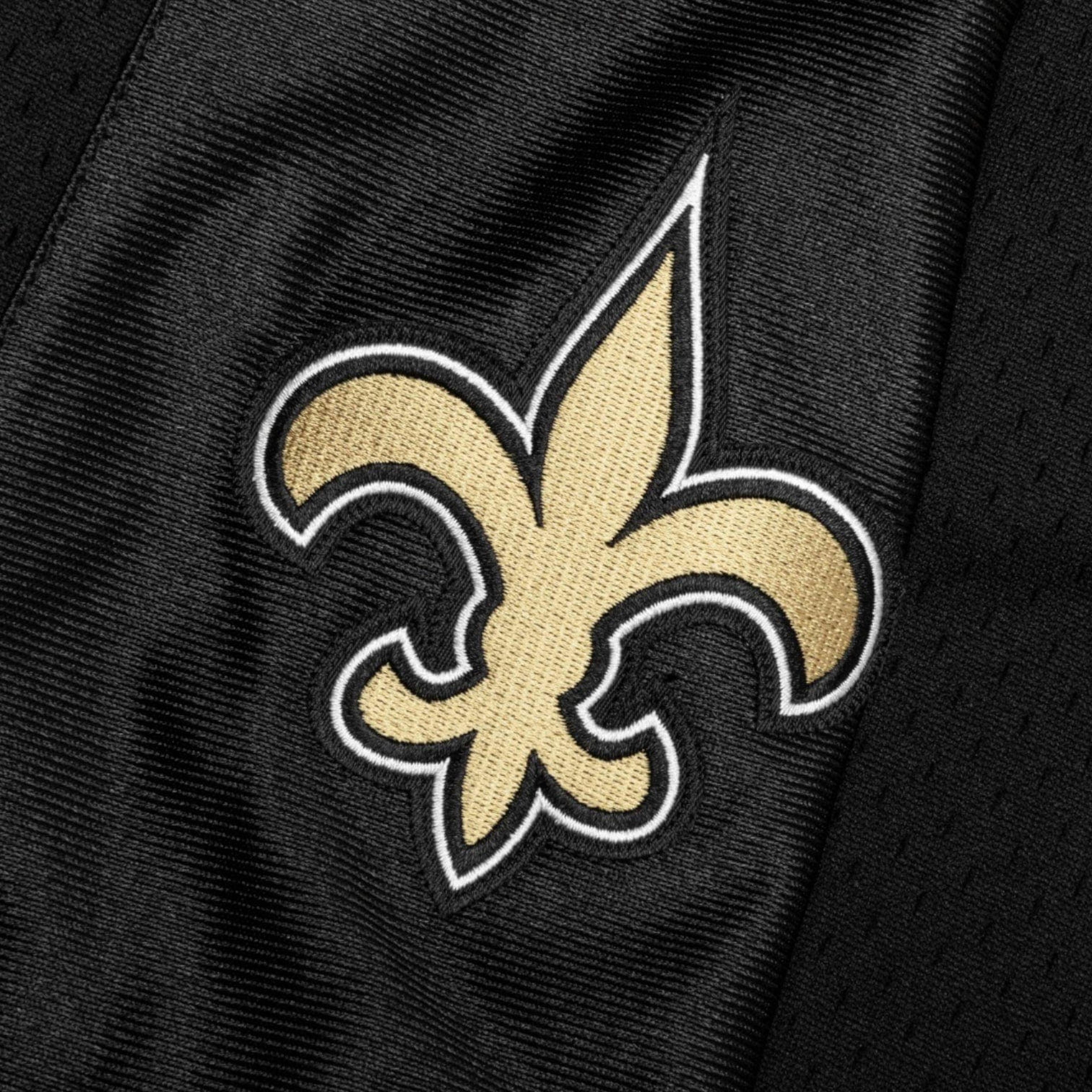 Alternate View 3 of Just Don NFL Throwback New Orleans Saints Shorts Black