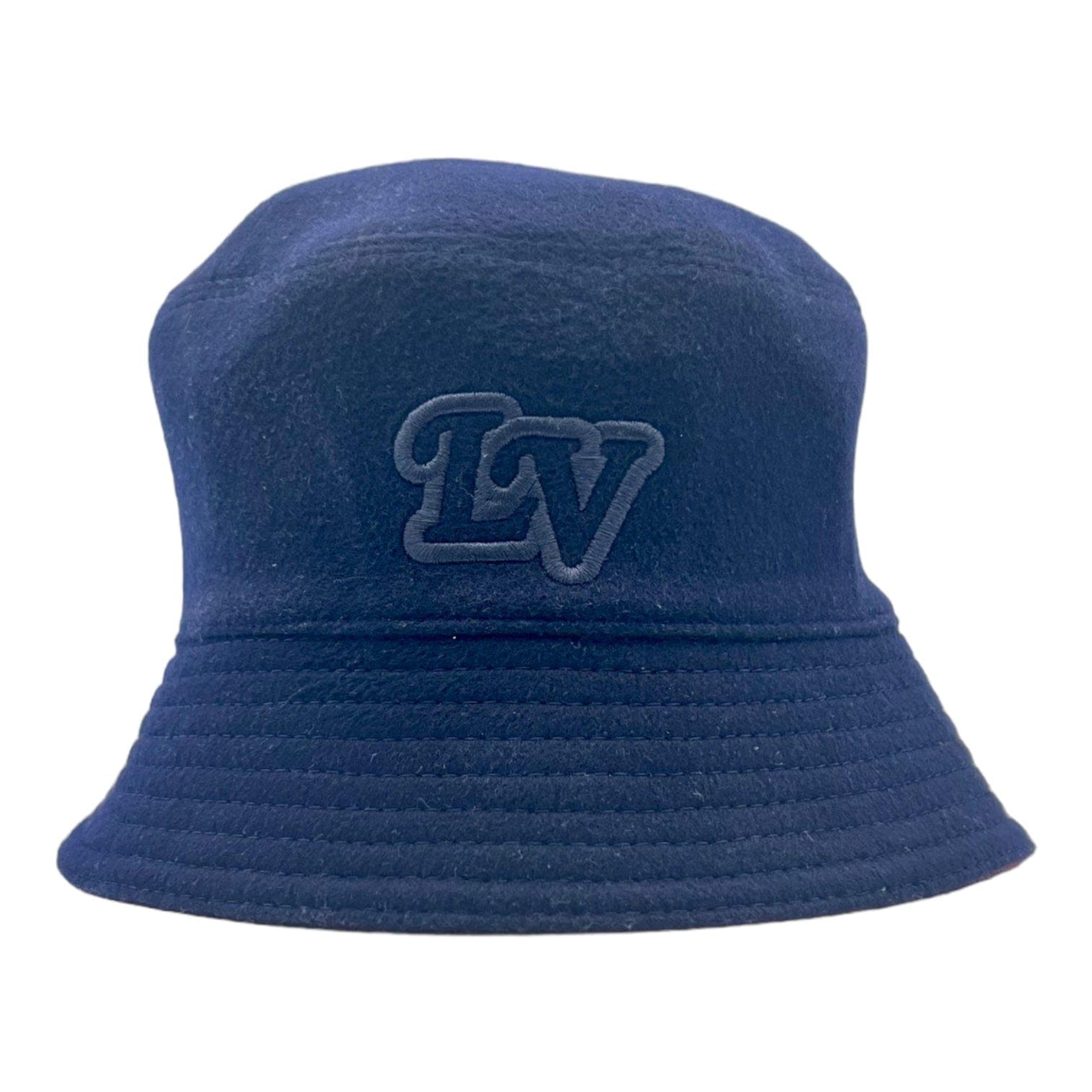 Alternate View 3 of Louis Vuitton Monogram Record Bucket Hat Red Navy Pre-Owned