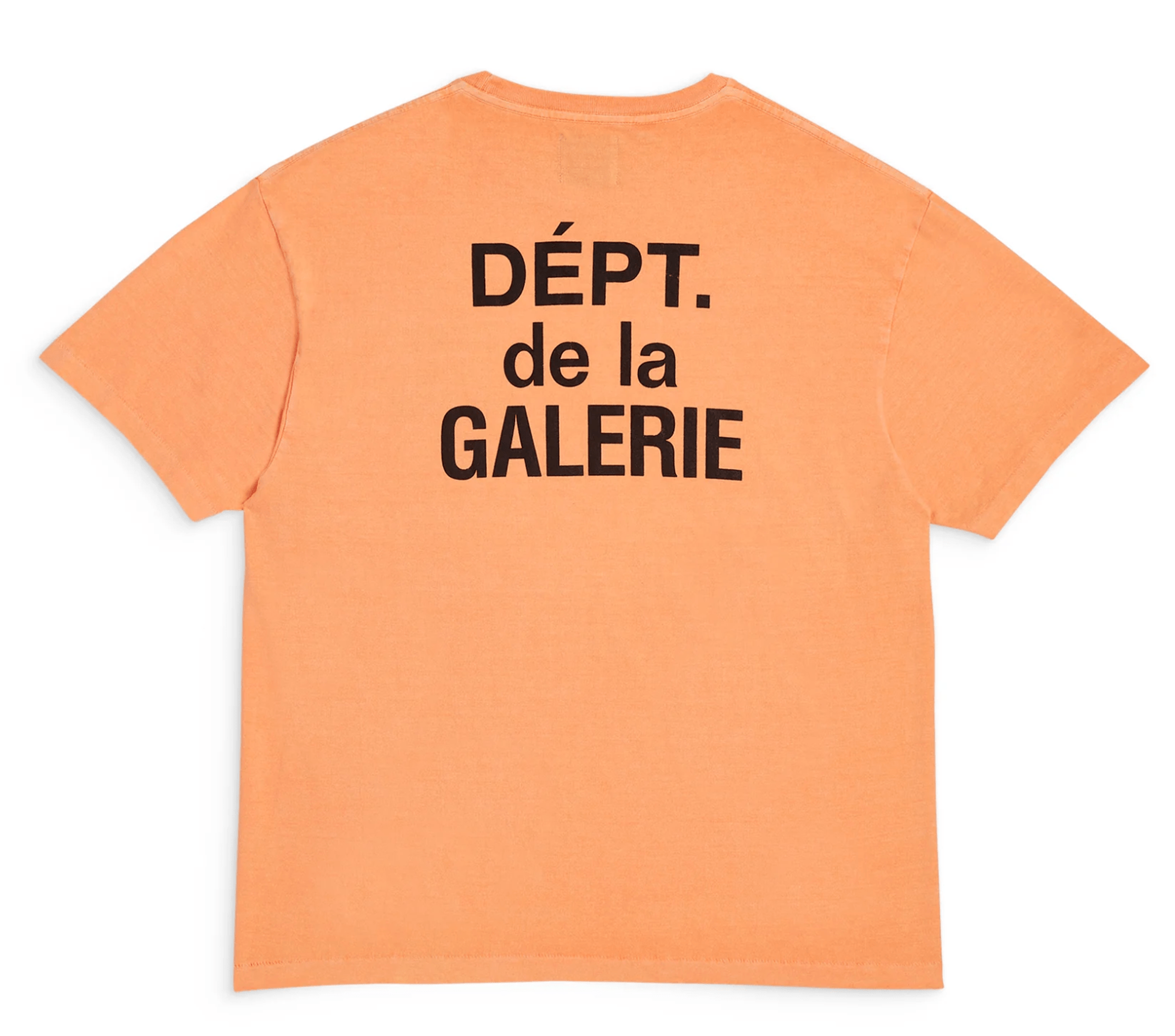 Gallery Department French Logo Short Sleeve Tee Shirt Flo Orange