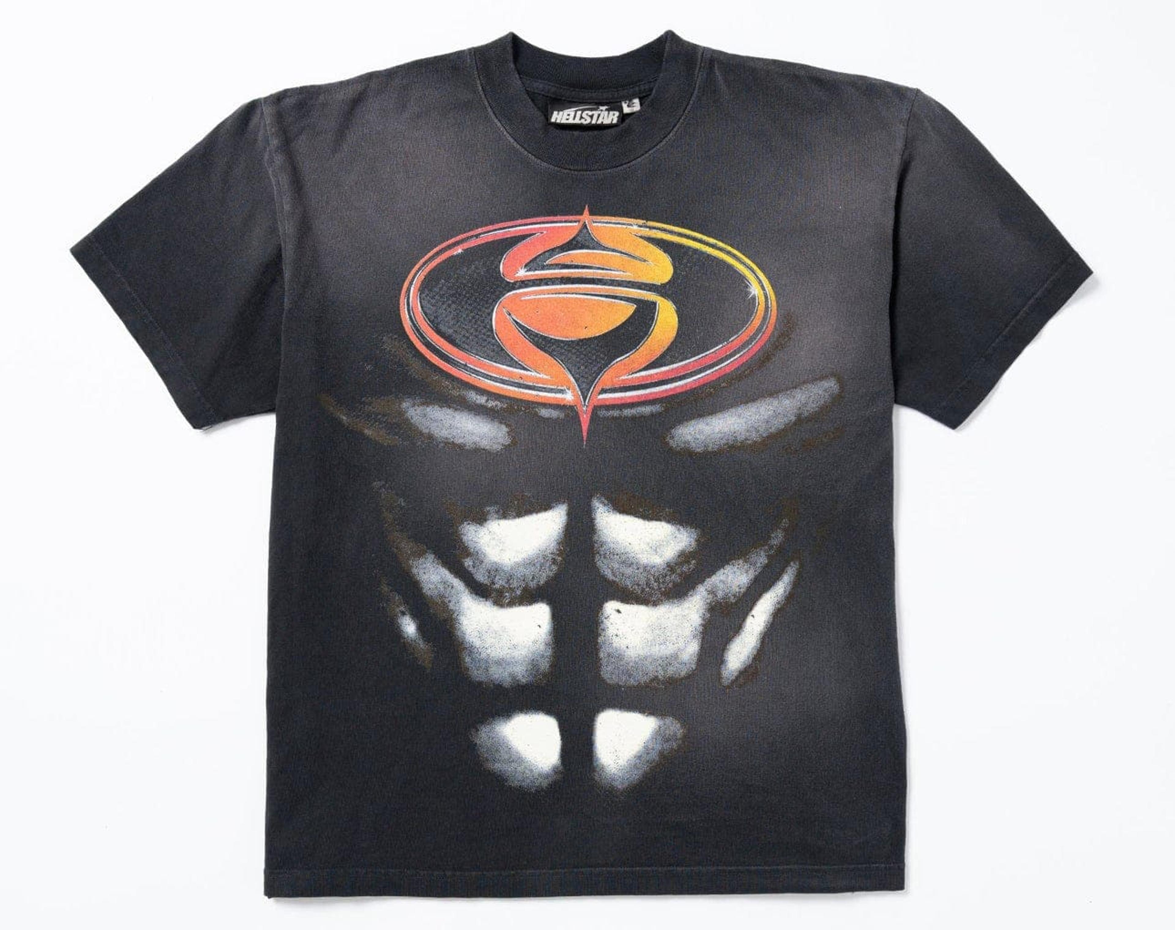 Hellstar Studios Superhero Short Sleeve Tee Shirt Black
