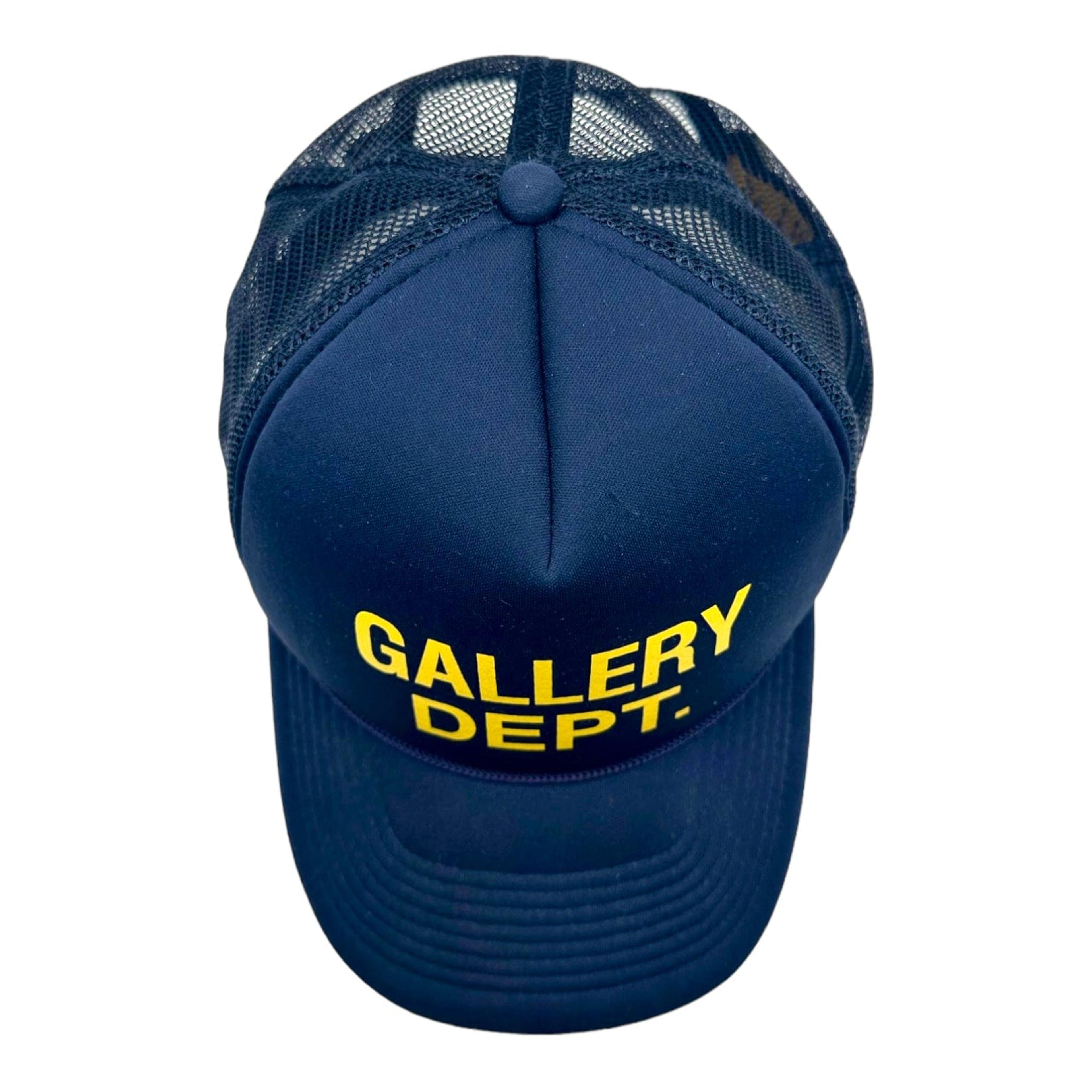 Alternate View 1 of Gallery Department Logo Trucker Hat Navy/Yellow Pre-Owned