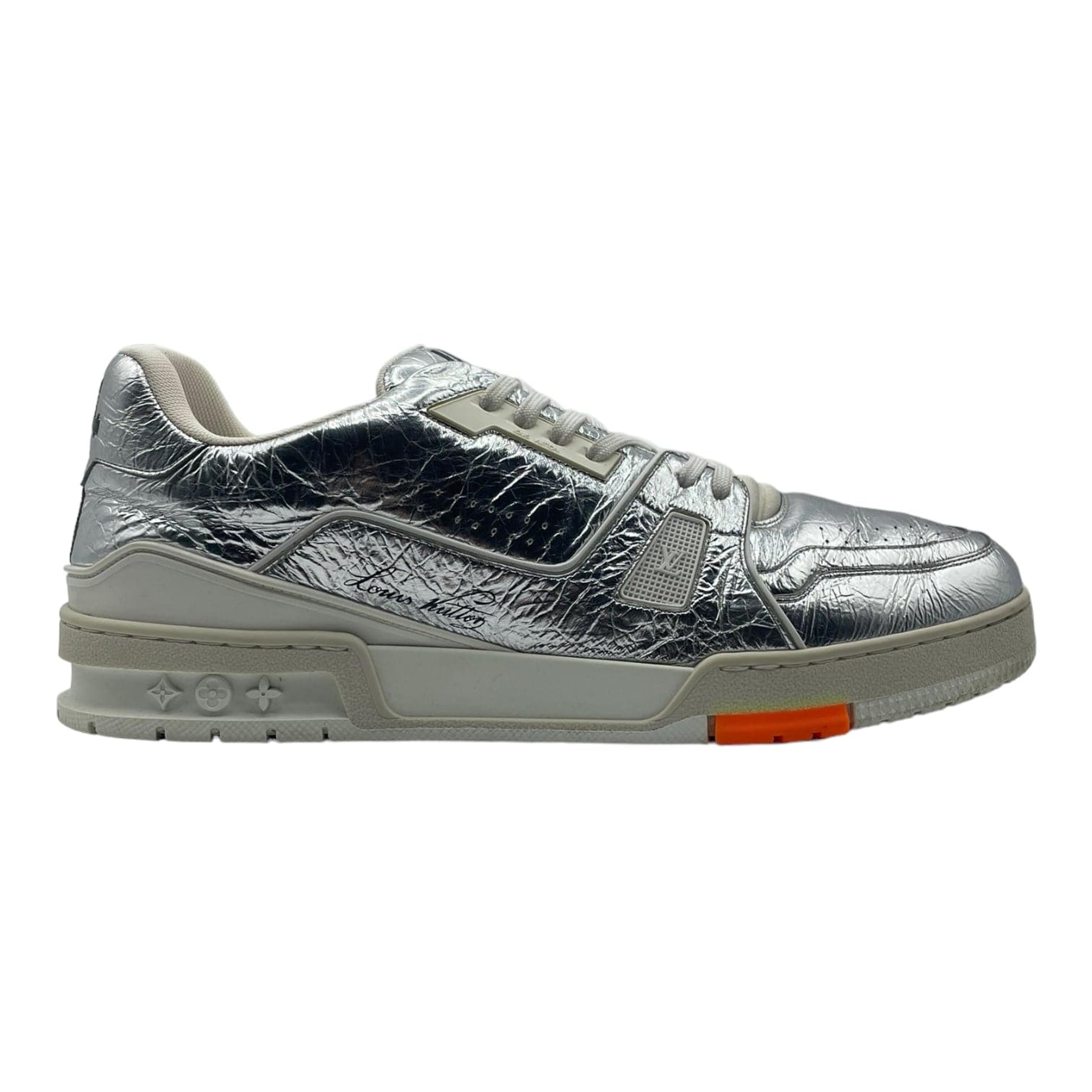 NTWRK - Louis Vuitton LV Trainer Silver Pre-Owned