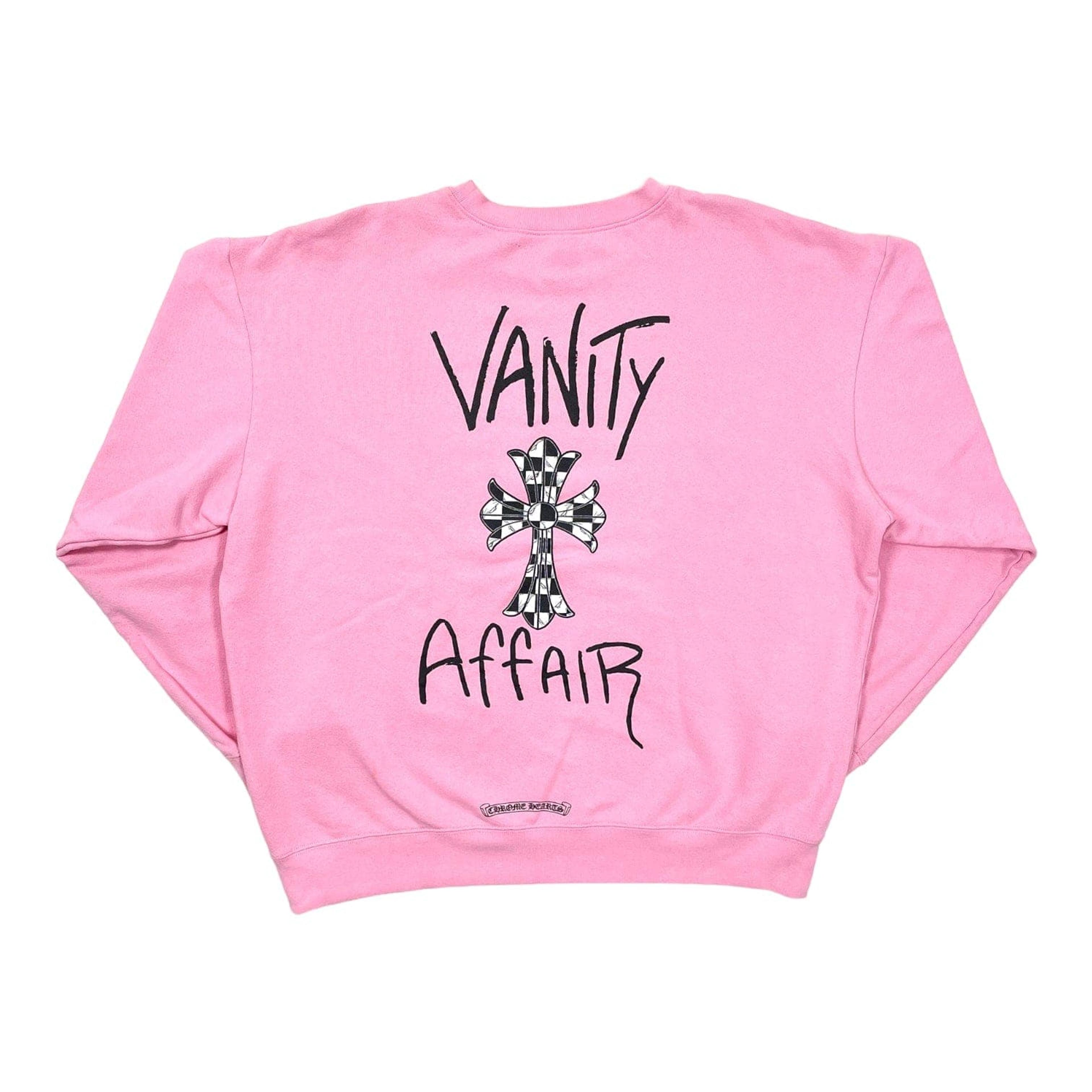 Chrome Hearts Matty Boy Vanity Affair Crewneck Sweatshirt Pink P