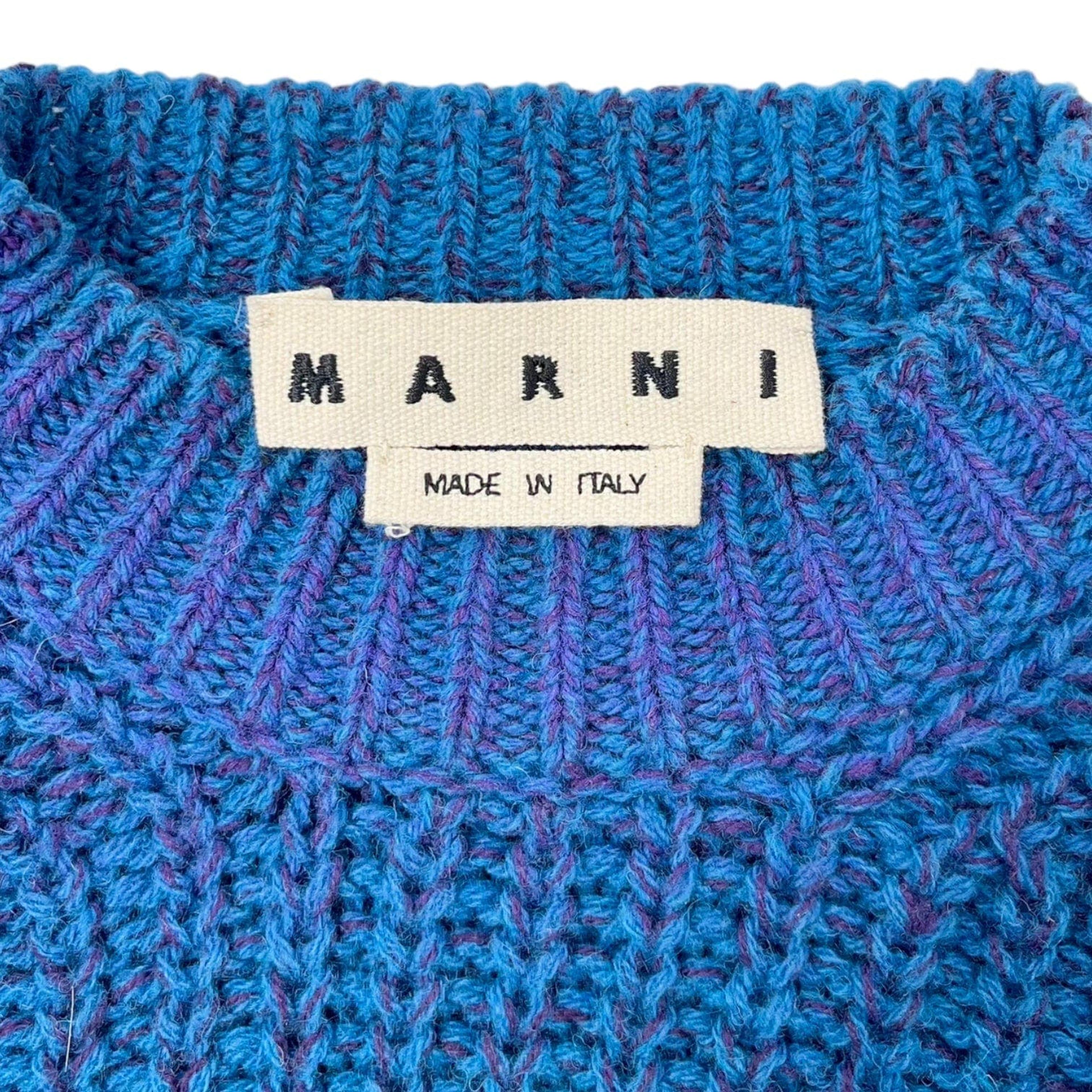 Alternate View 3 of Marni Gradient Effect Knitted Sweatshirt Purple Blue Pre-Owned