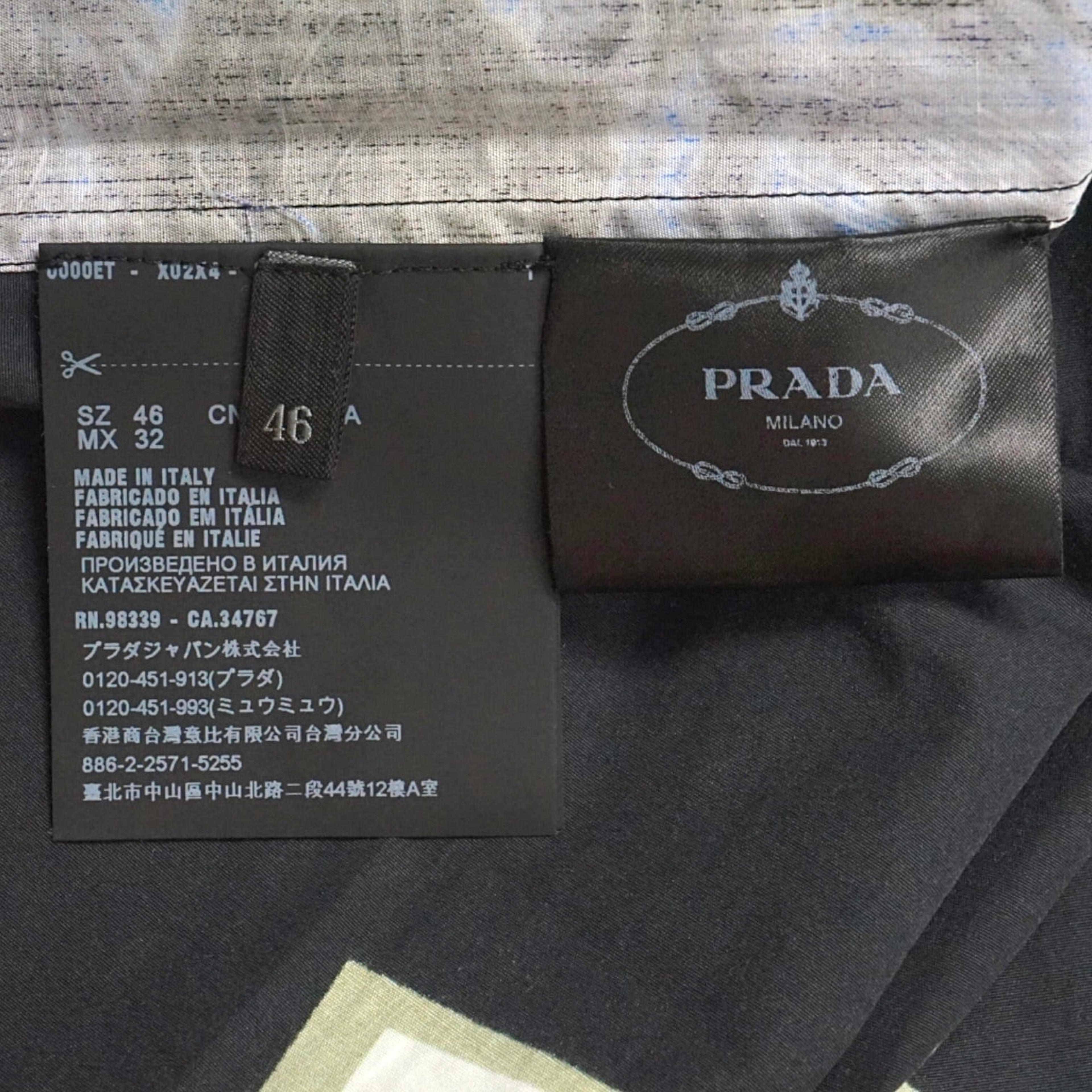 Alternate View 5 of Prada Electric Heart Frankenstein Button Up Black Pre-Owned