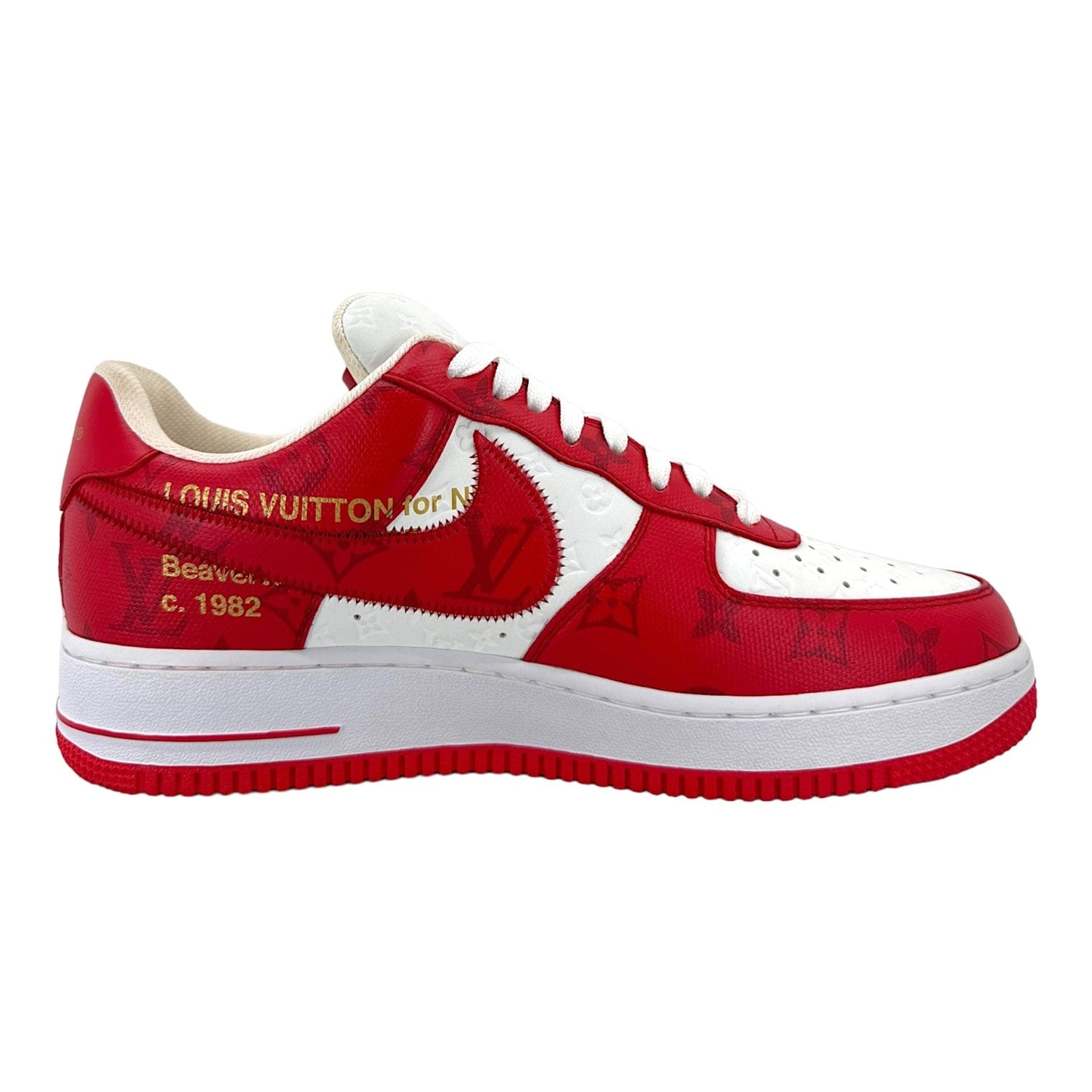 Alternate View 3 of Louis Vuitton x Nike Air Force 1 Low By Virgil Abloh White Red