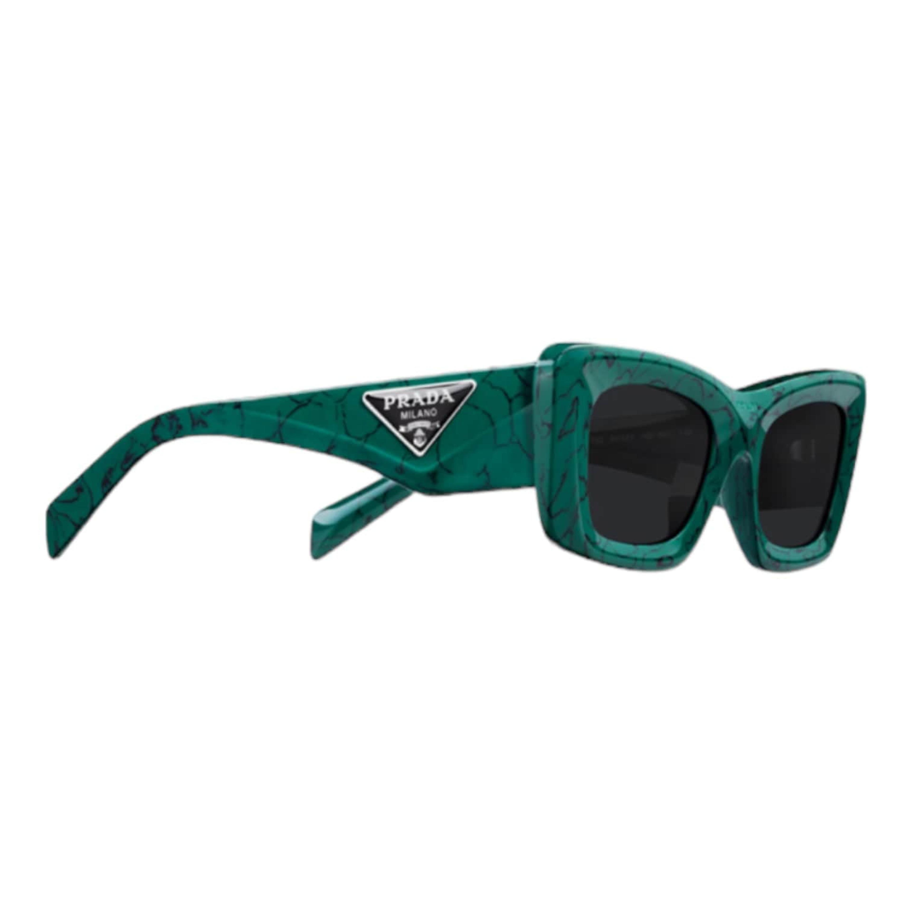 Prada Symbole Glasses Marbleized Green