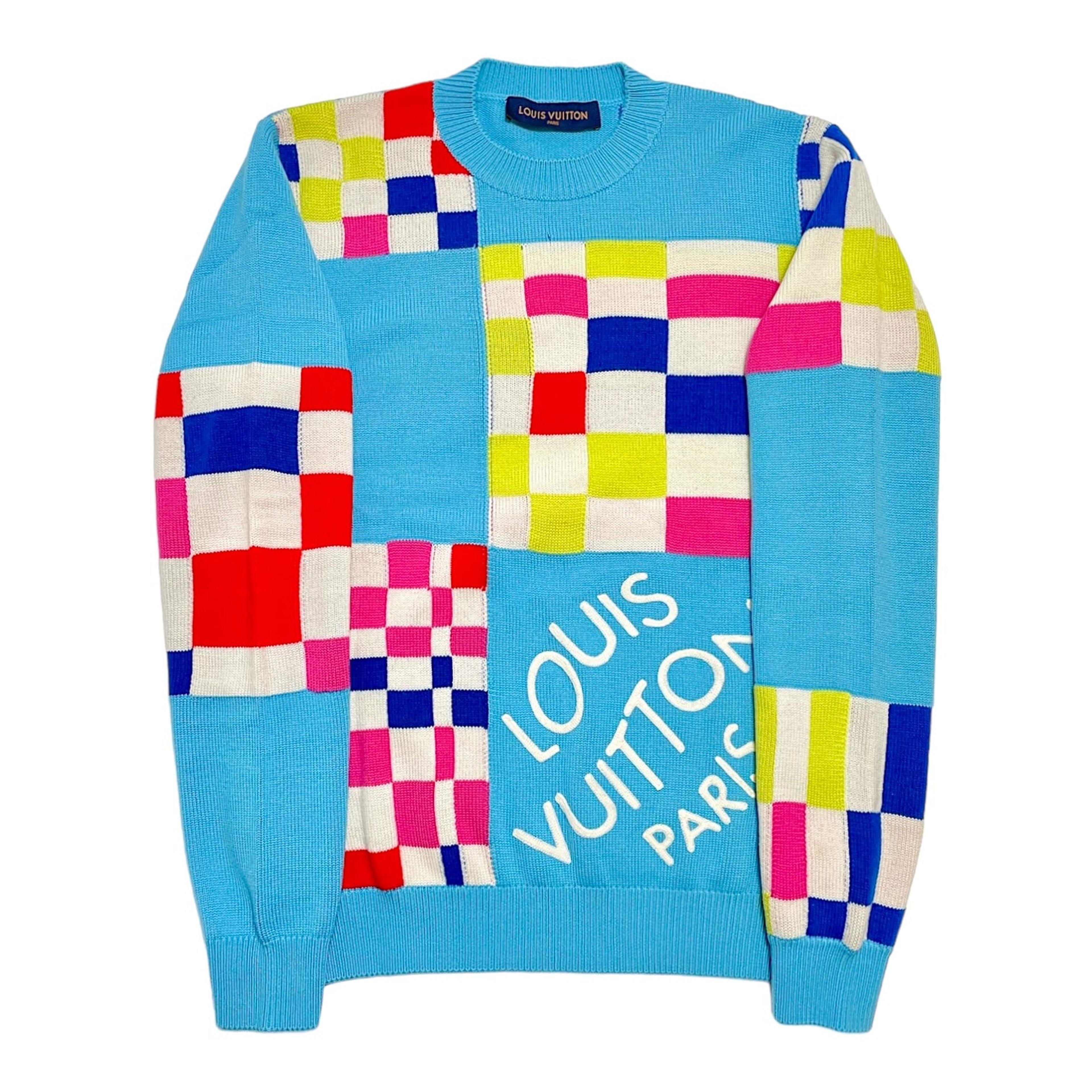 Louis Vuitton Distorted Damier Sweater Multicolor Pre-Owned