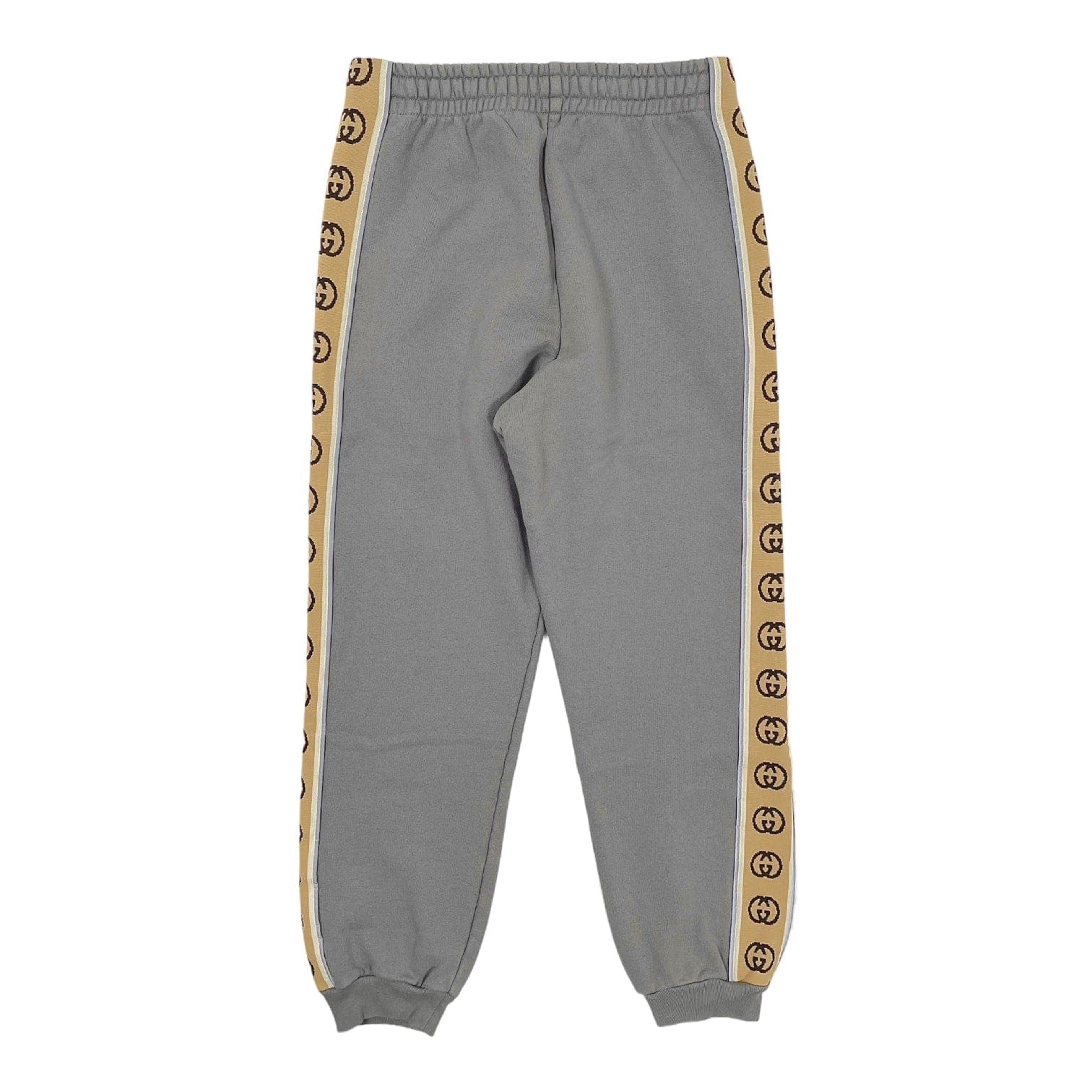 Alternate View 1 of Gucci GG Striped Sweatpants Grey Pre-Owned