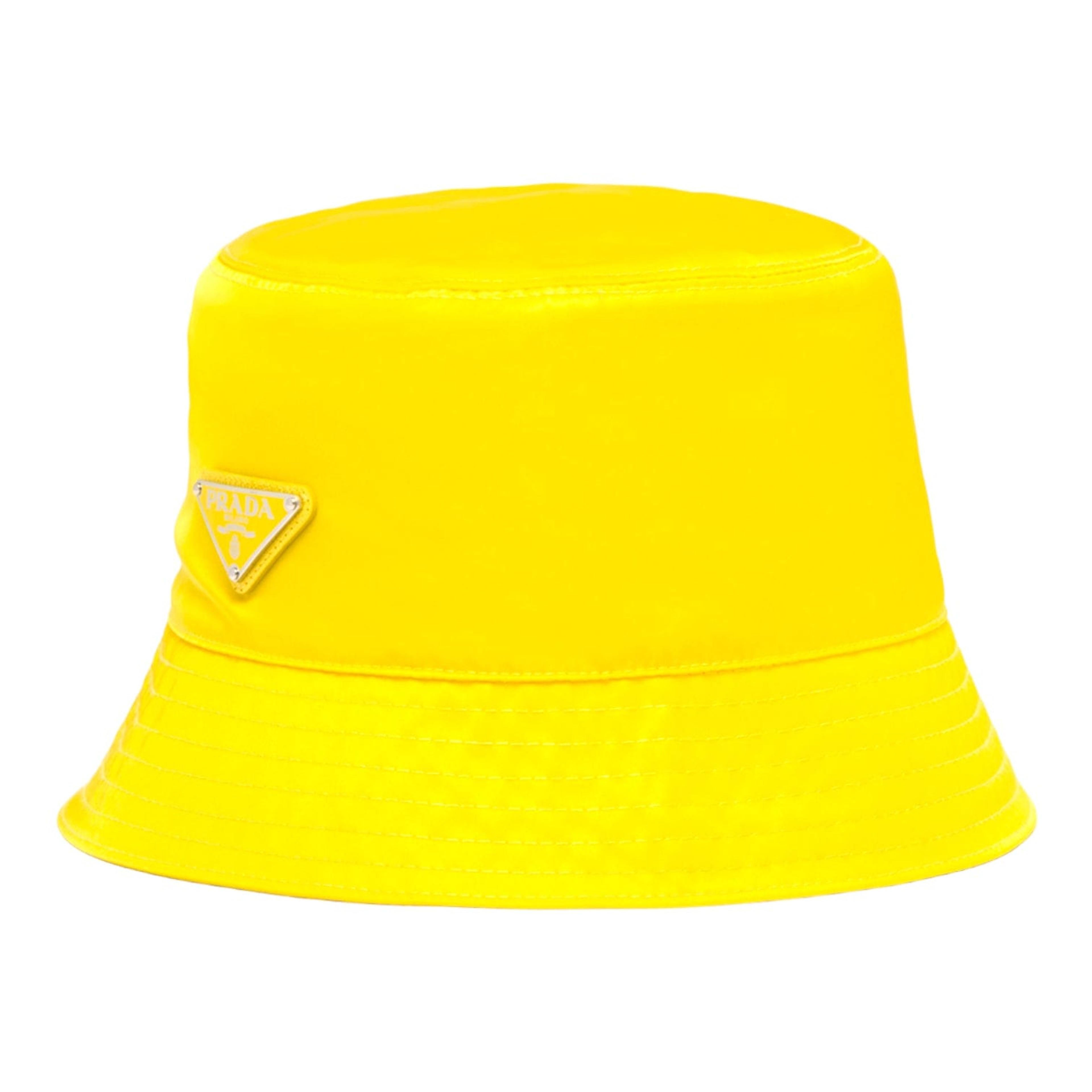 Prada Re-Nylon Bucket Hat Yellow