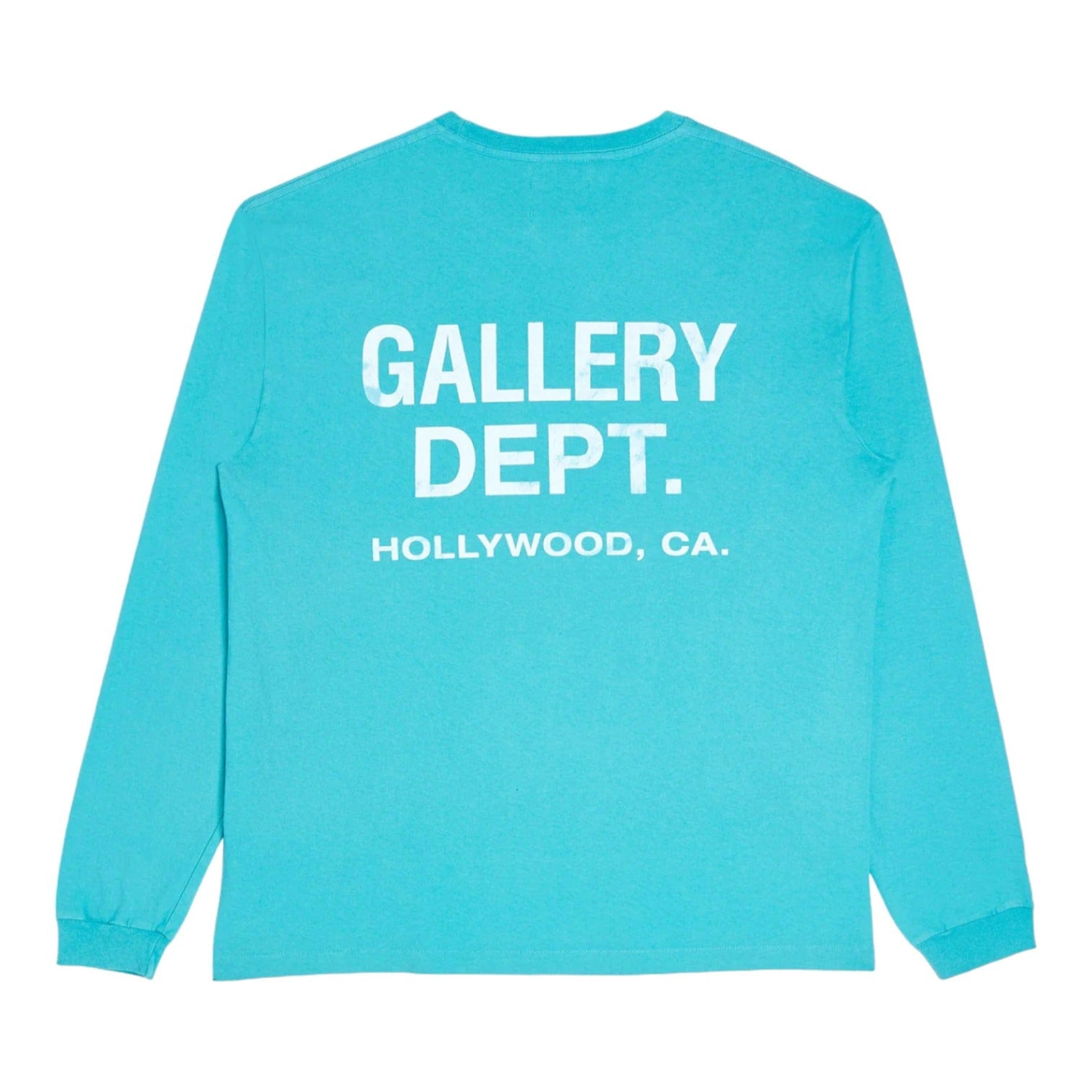 Gallery Department Souvenir Long Sleeve Tee Shirt Teal Blue