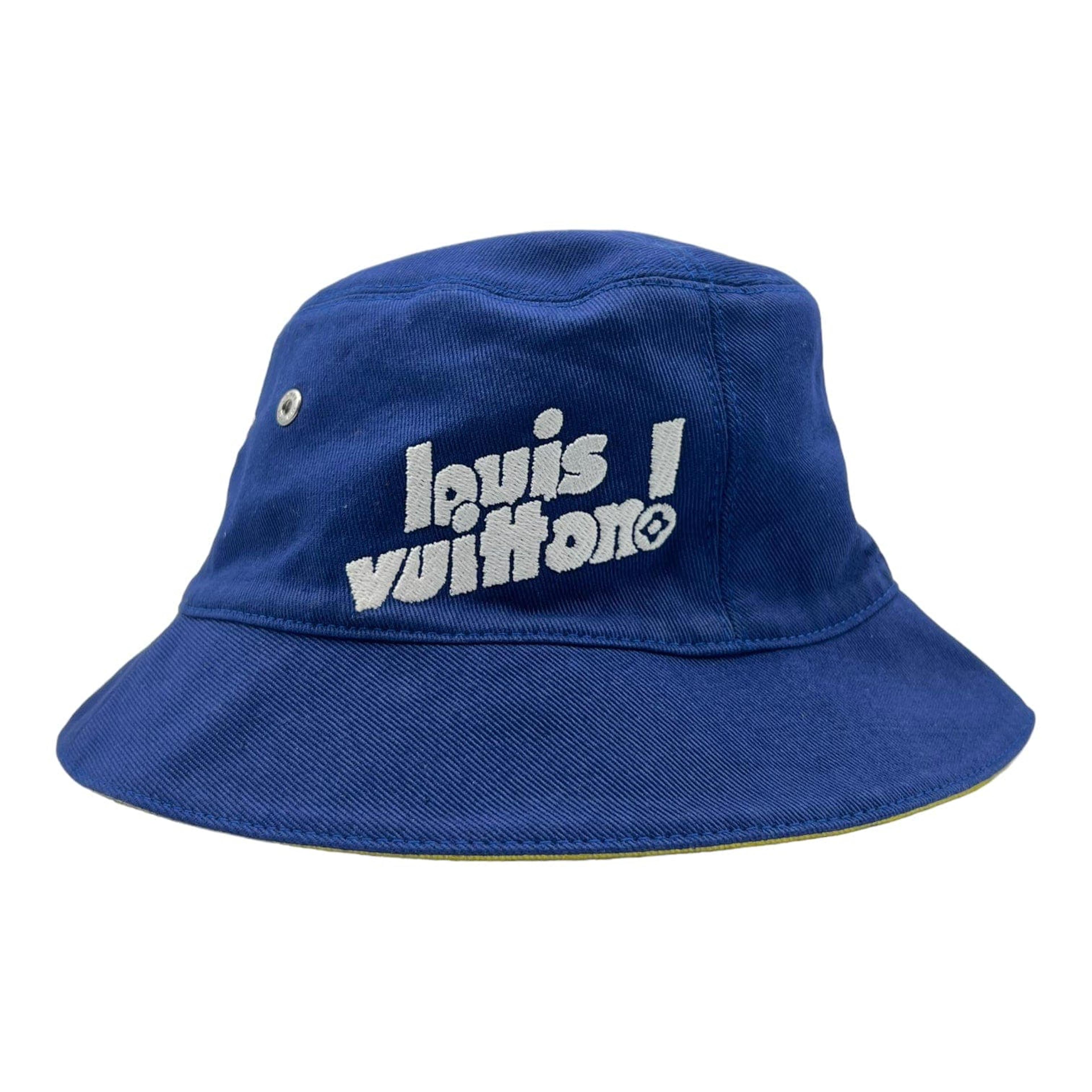 Louis Vuitton Everyday LV Bucket Hat Blue Yellow Pre-Owned