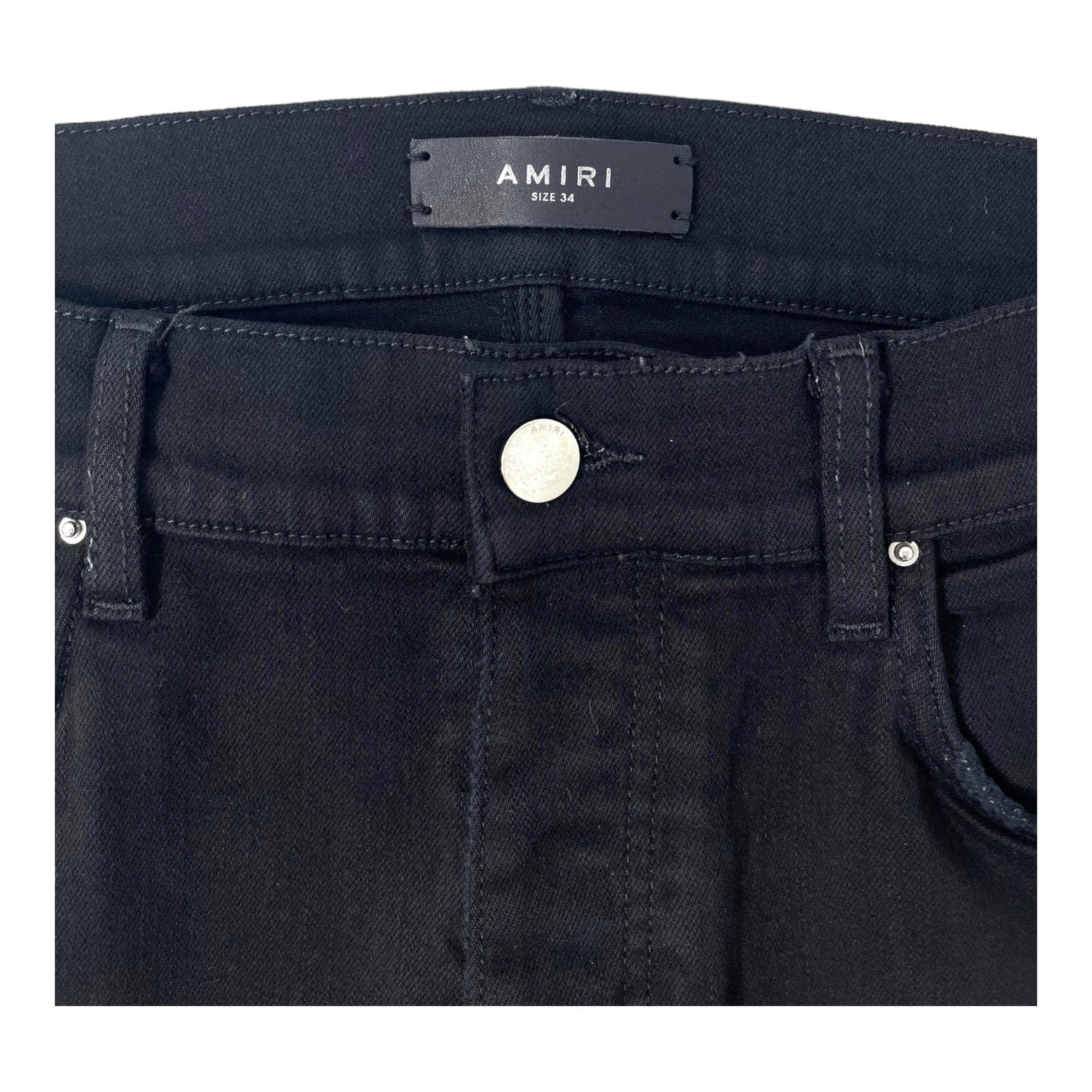 Alternate View 3 of Amiri Crystal Painter Jeans Black Pre-Owned