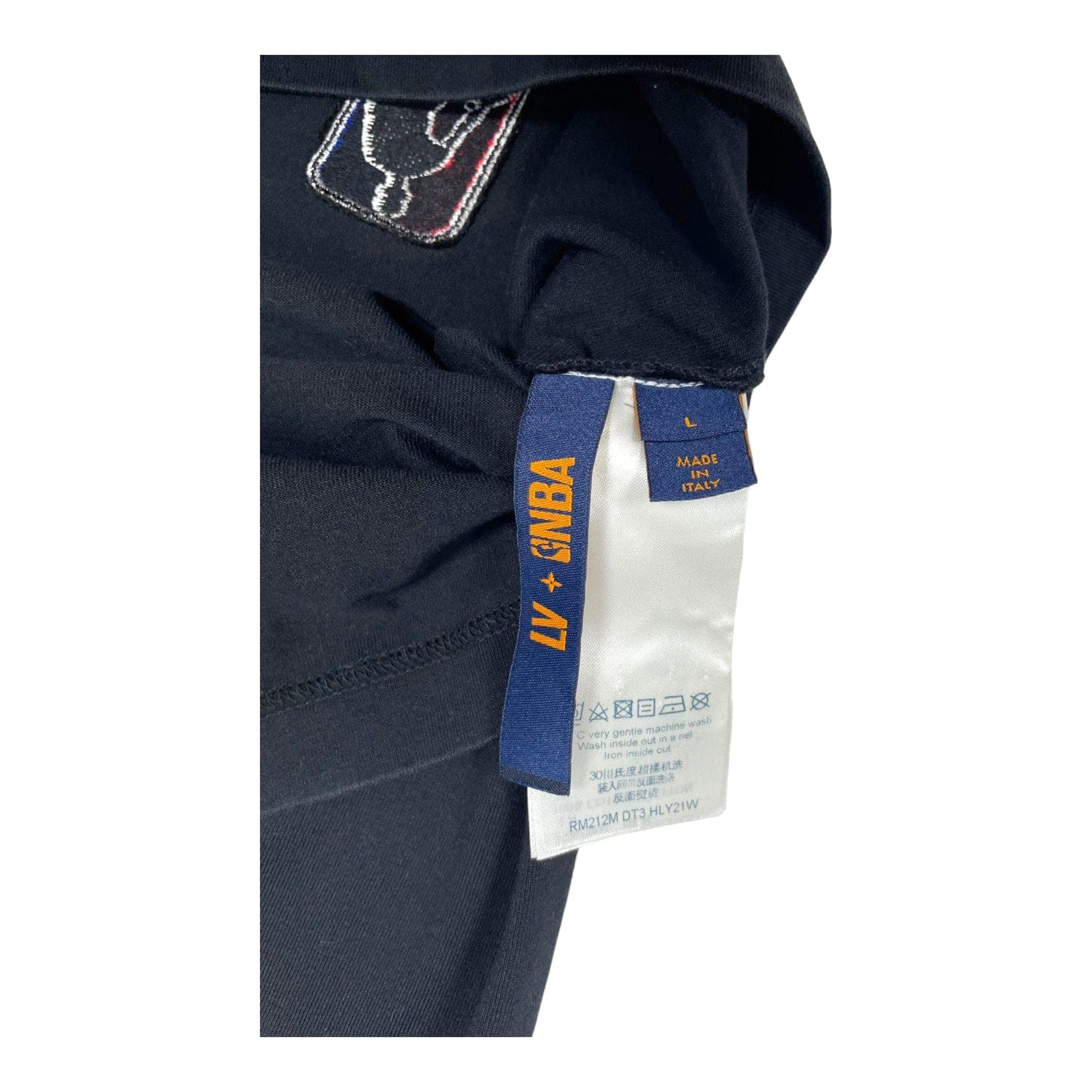 NTWRK - Louis Vuitton x NBA Multi Patch Logo Short Sleeve Tee Shirt Blac