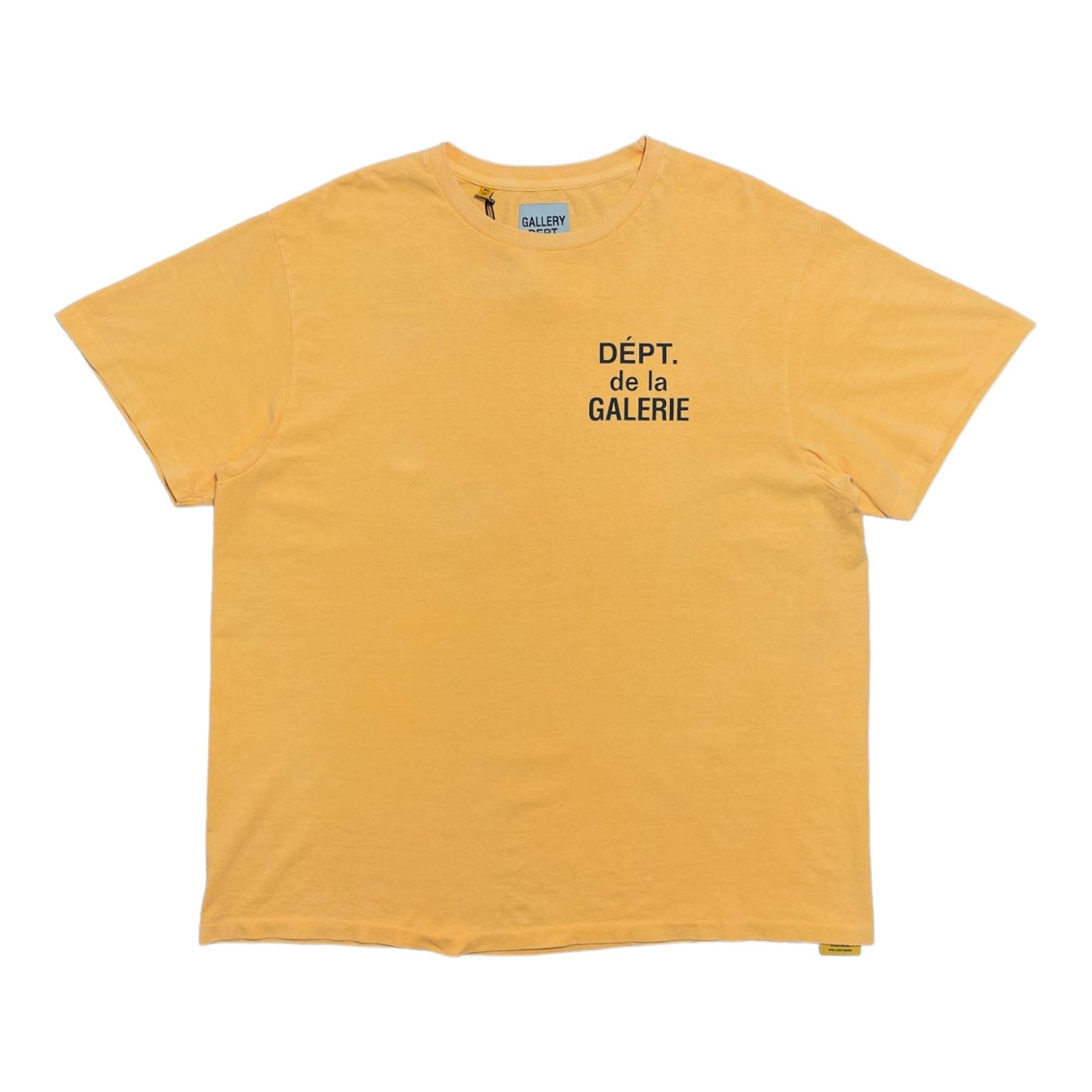 Gallery Department French Logo Short Sleeve Tee Shirt Flo Orange