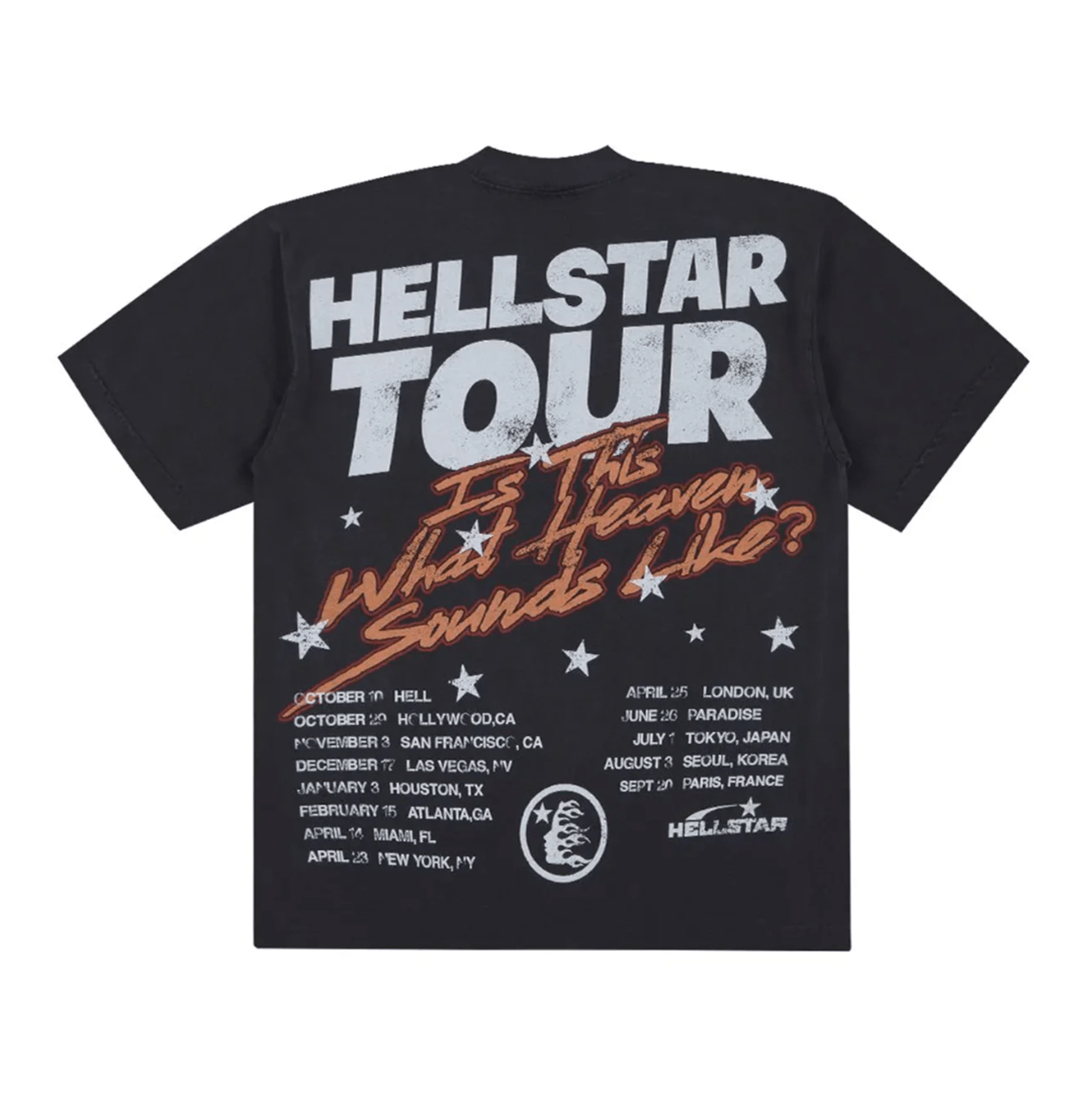 Alternate View 1 of Hellstar Studios Biker Tour Short Sleeve Tee Shirt Black