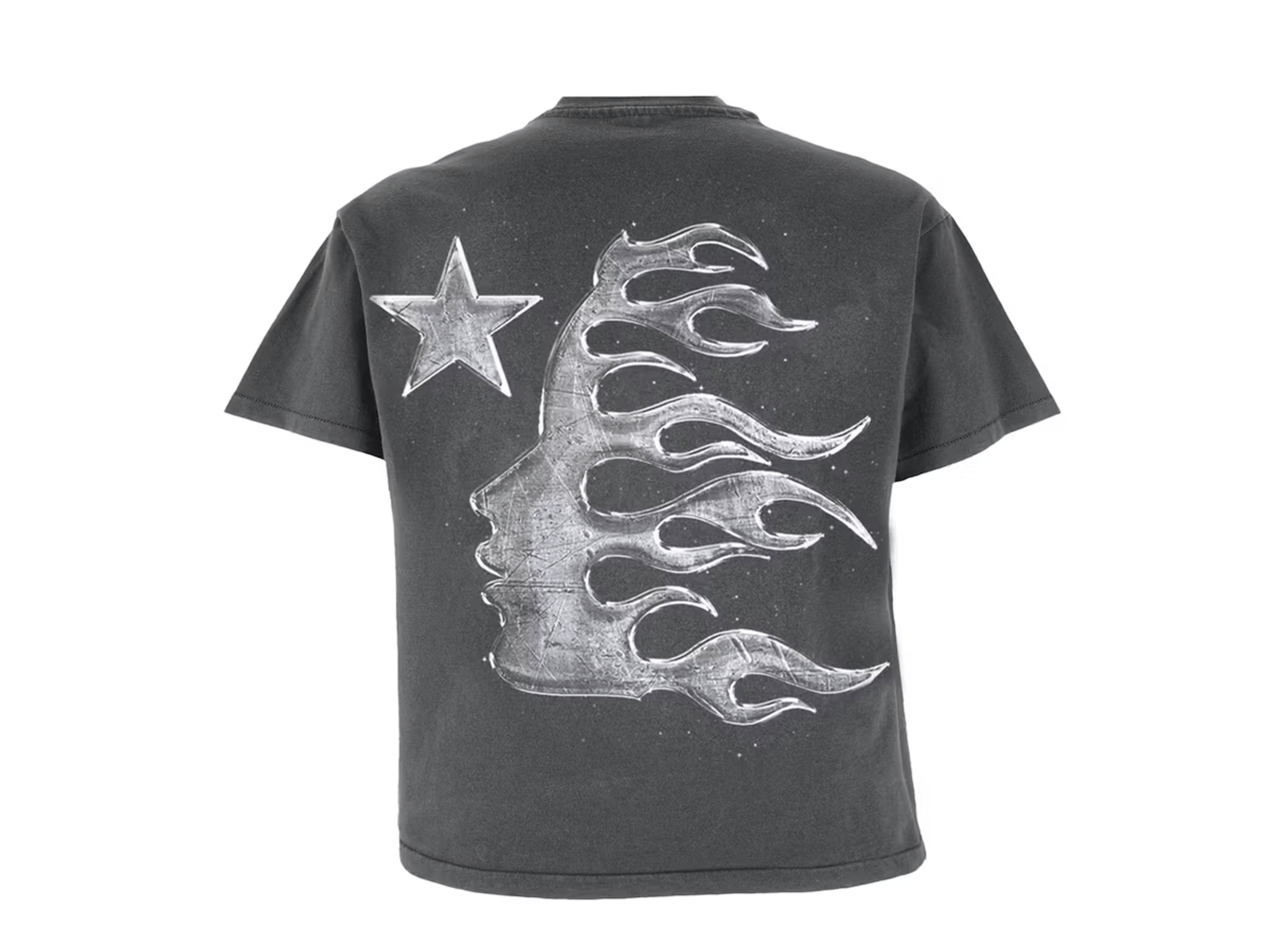 Alternate View 1 of Hellstar Studios Chrome Logo Short Sleeve Tee Shirt Black