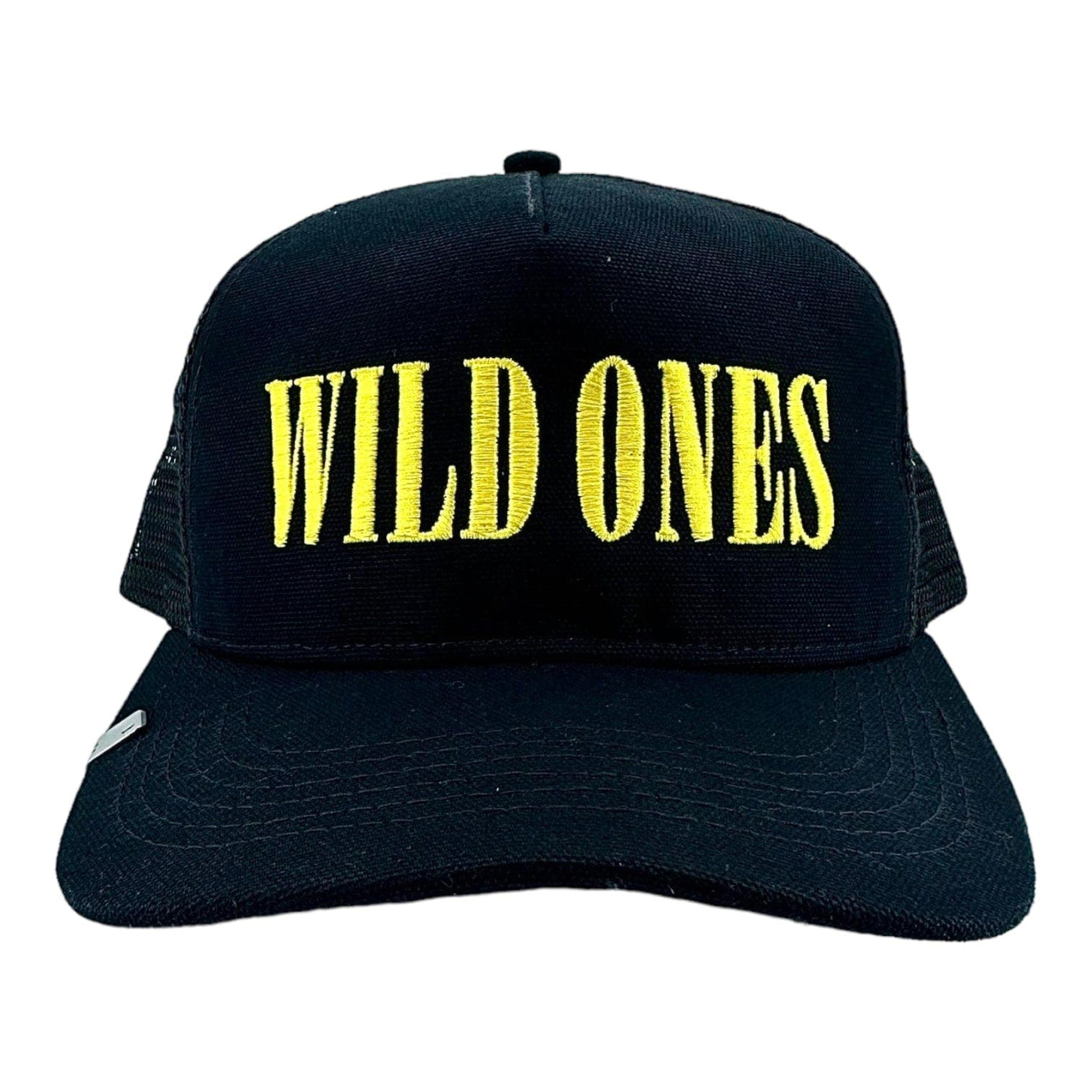 Amiri Wild Ones Trucker Hat Black Yellow Pre-Owned