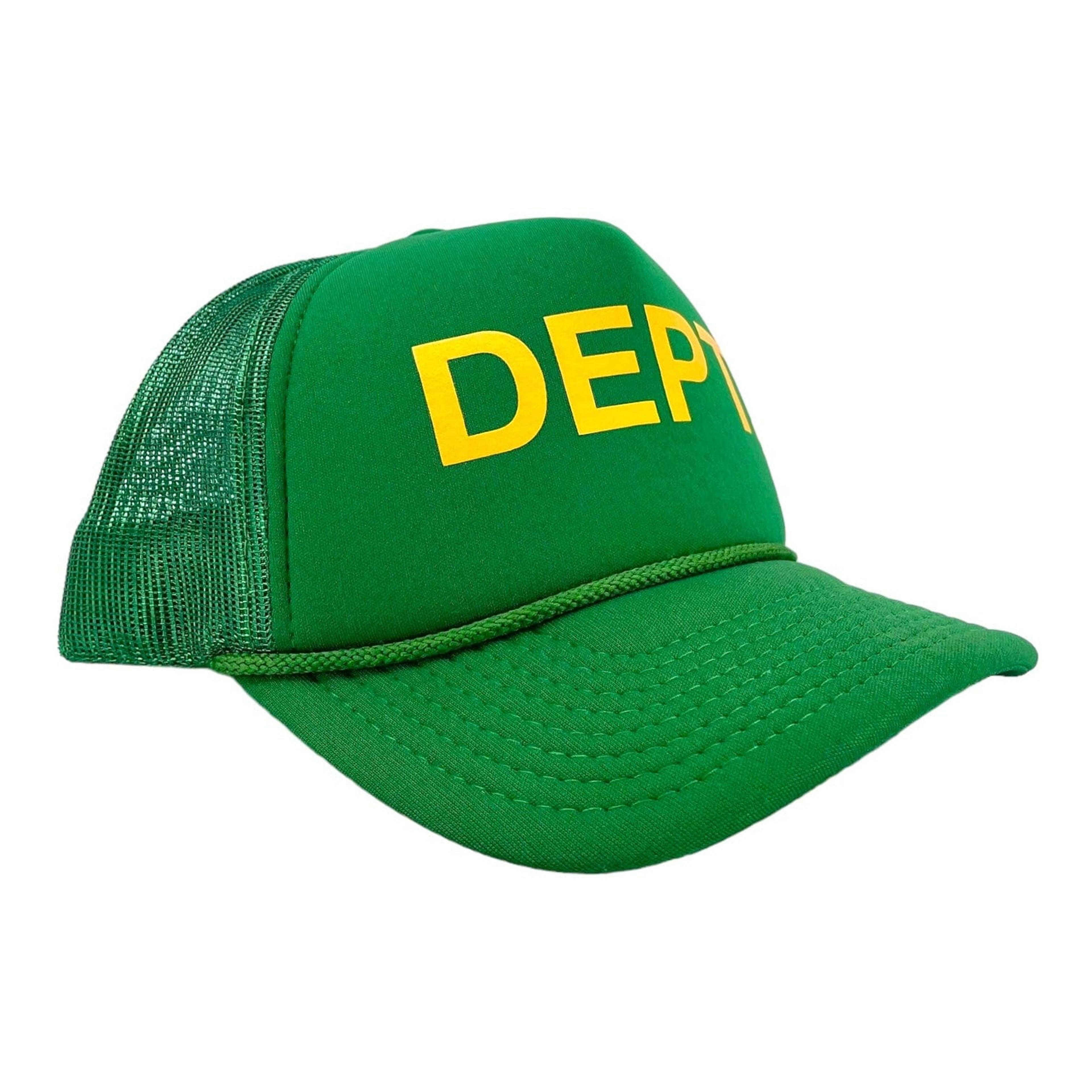 Alternate View 1 of Gallery Department DEPT. Logo Trucker Hat Green Yellow