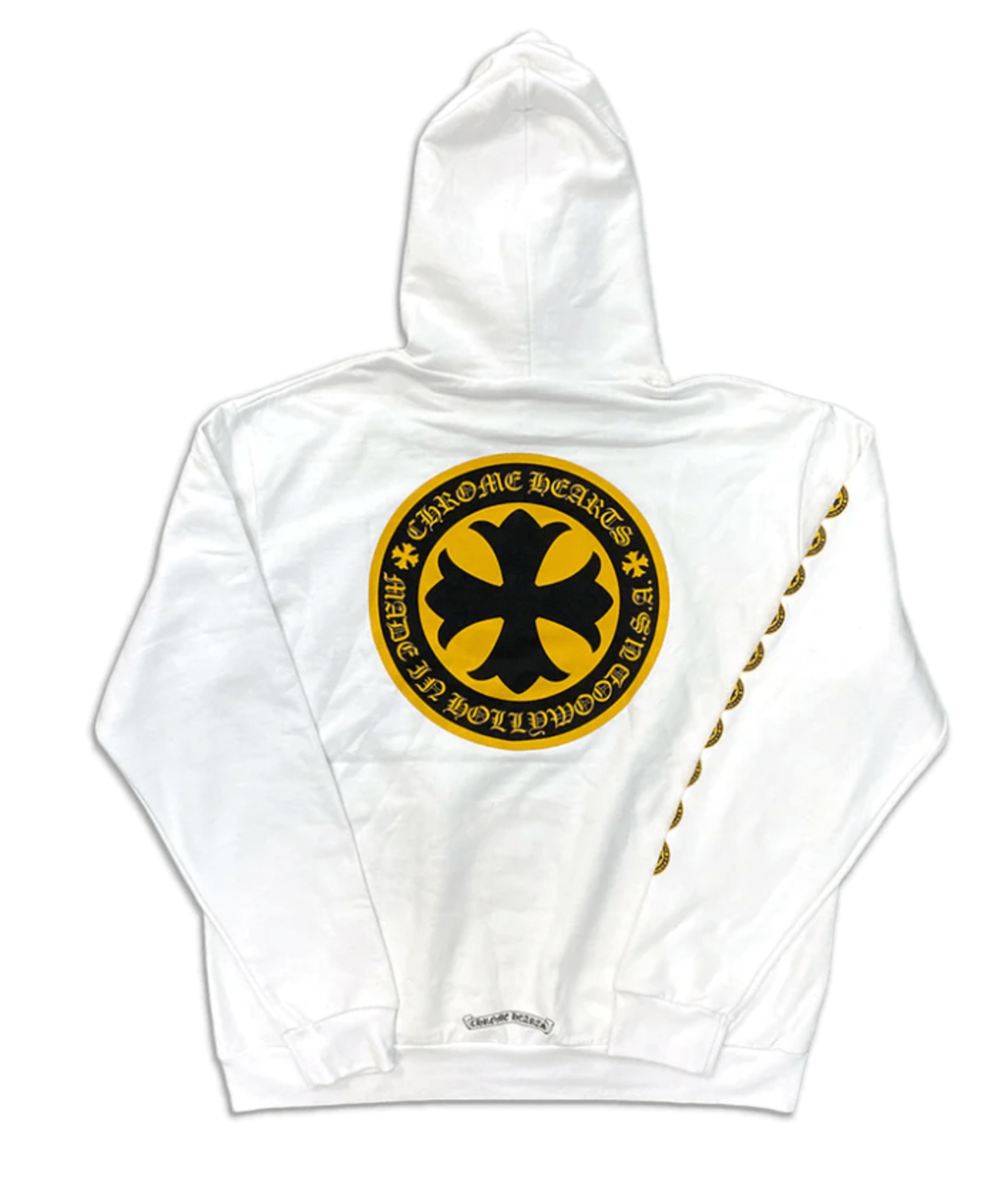 Chrome Hearts Made In Hollywood Hooded Sweatshirt White Yellow