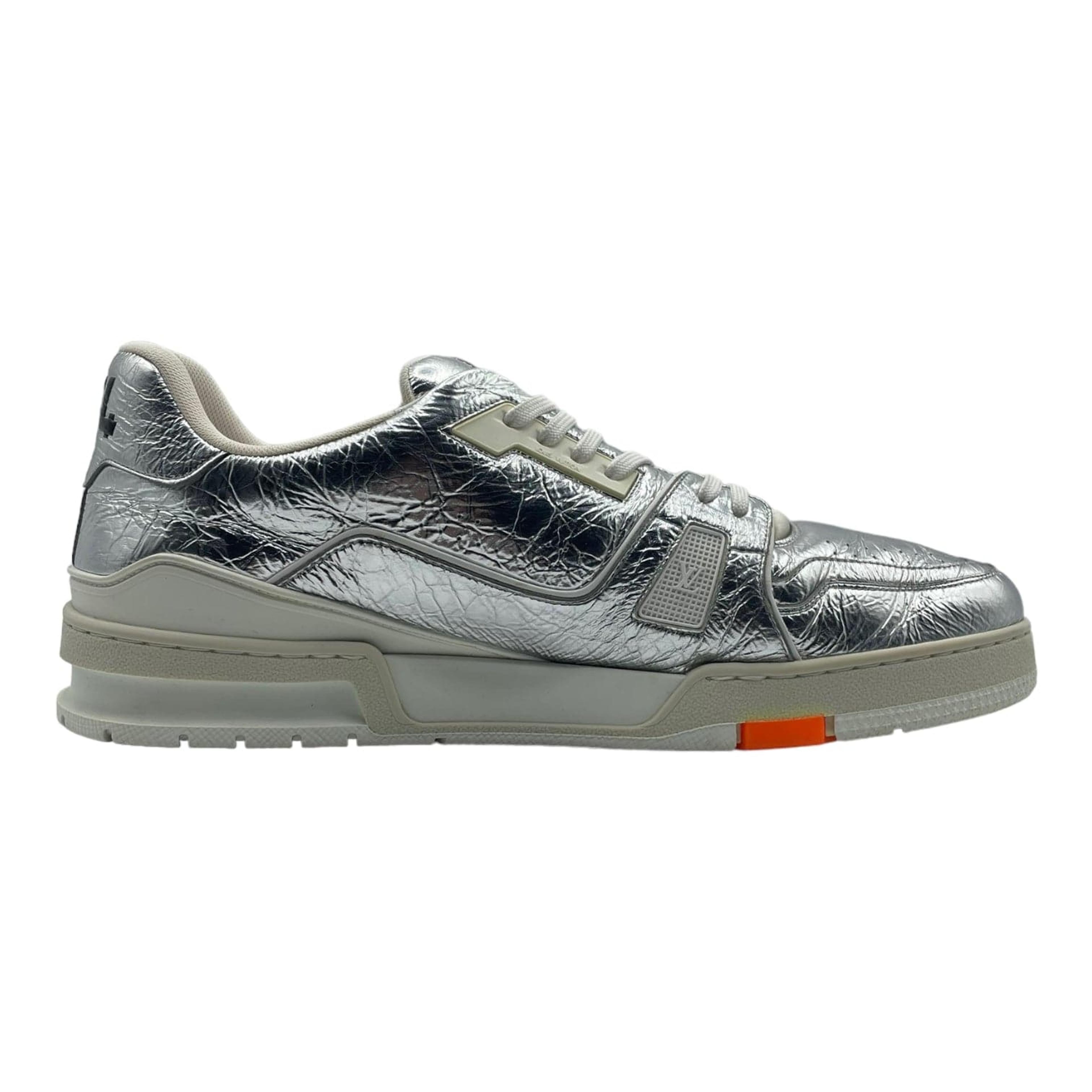 NTWRK - Louis Vuitton LV Trainer Silver Pre-Owned