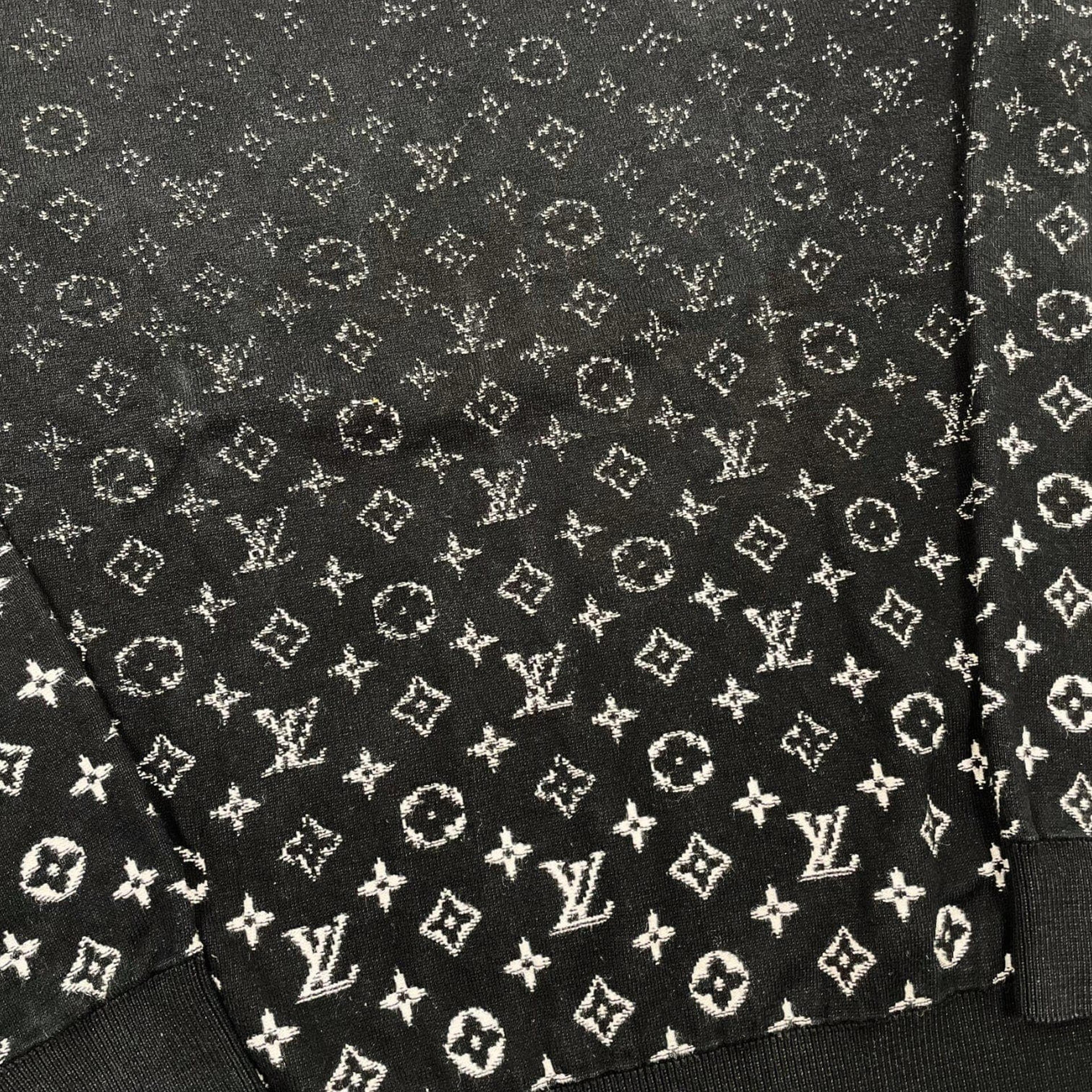 Alternate View 2 of Louis Vuitton Monogram Gradient Crewneck Sweatshirt Black Pre-Ow