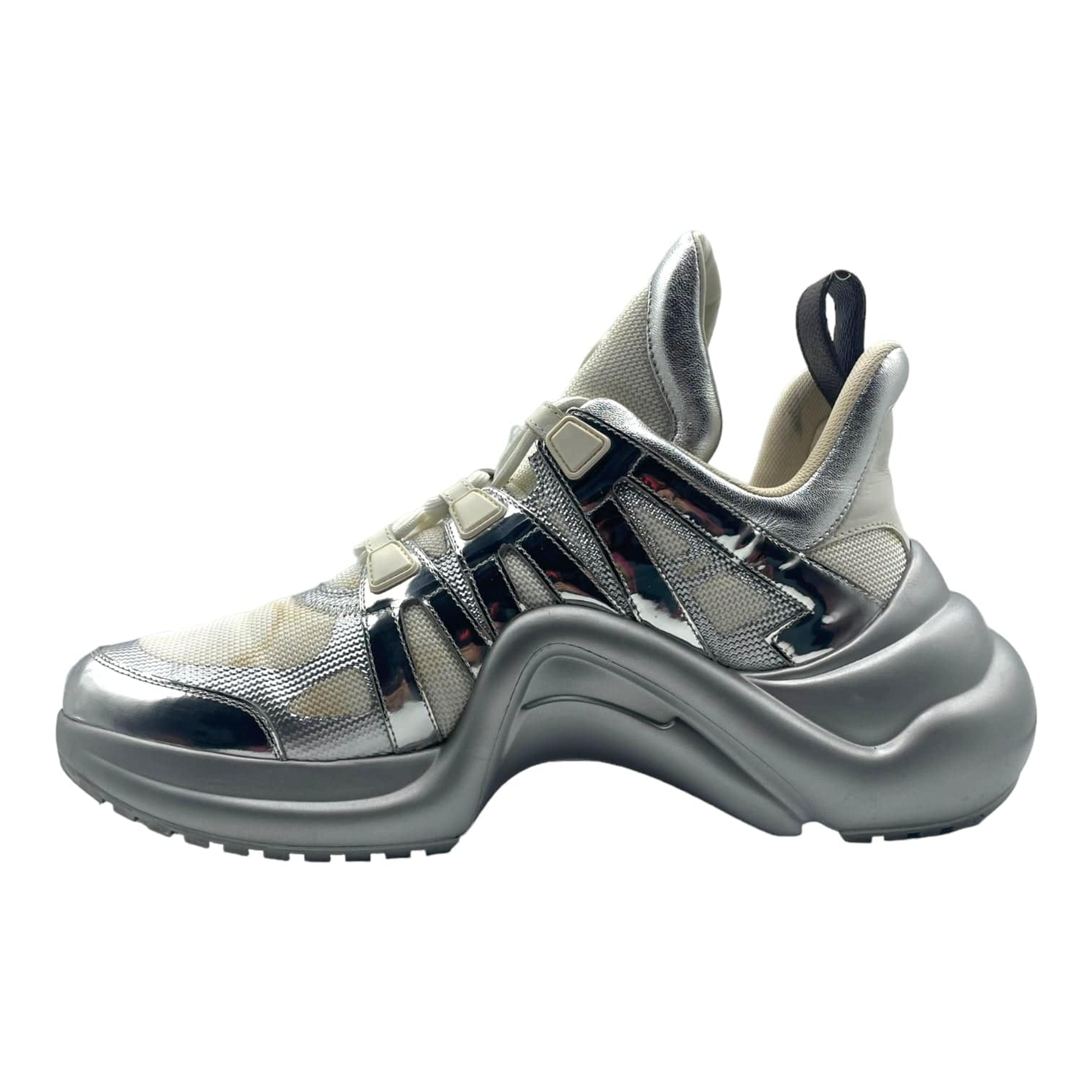 Cool Sytle Louis Vuitton Archlight Silver Sneaker Shoes