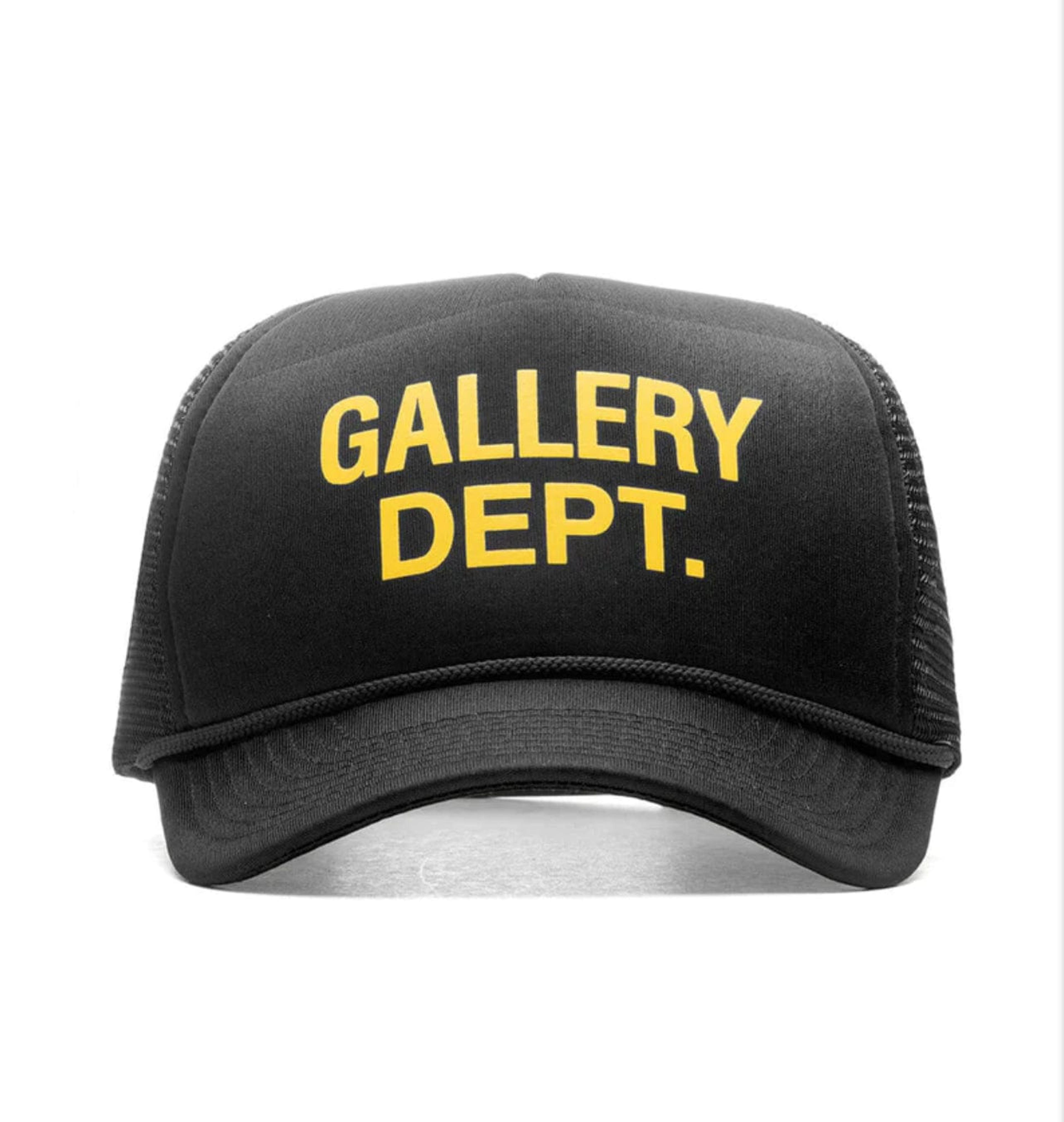 Gallery Department Logo Trucker Hat Black Yellow