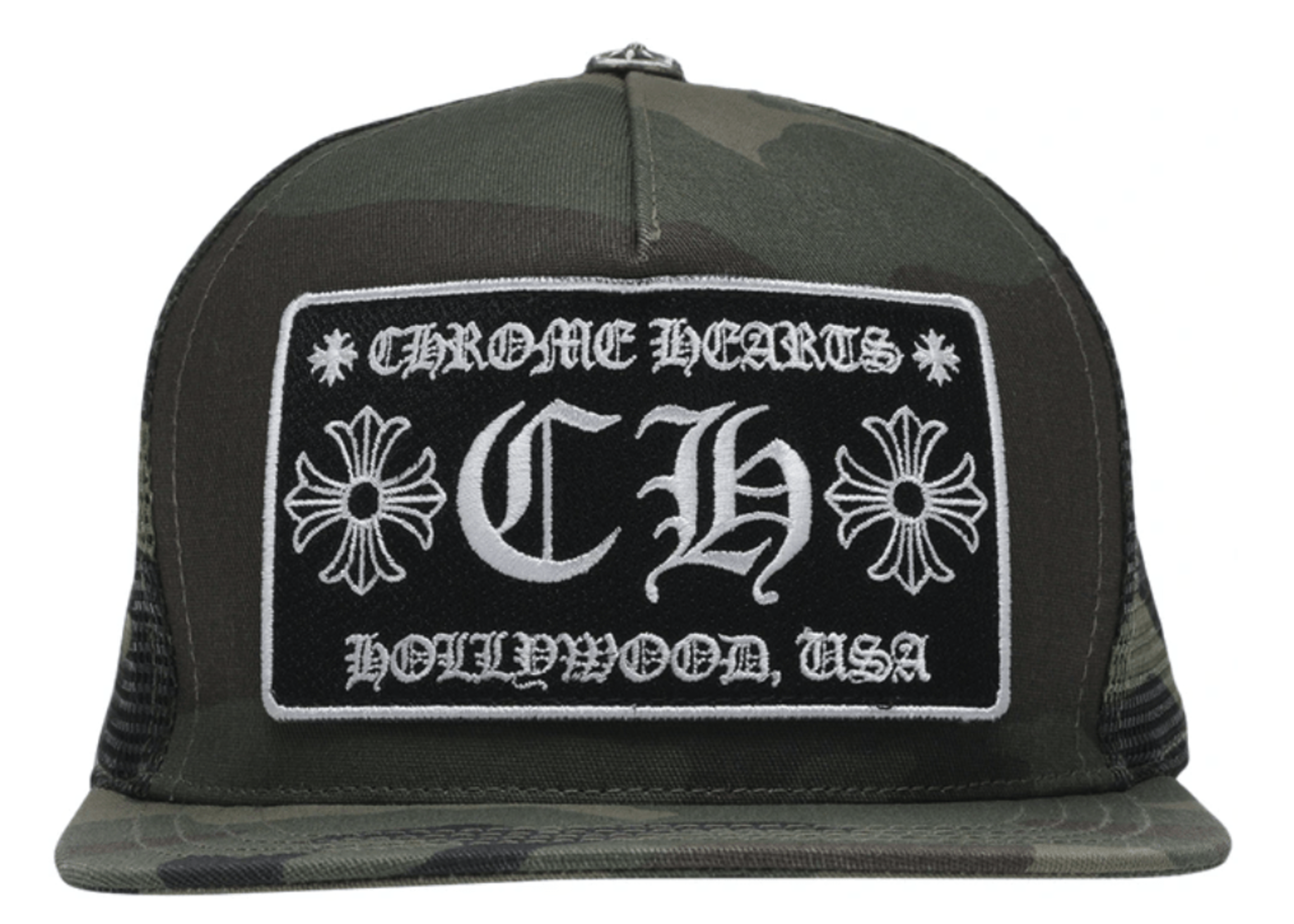 Chrome Hearts CH Hollywood Trucker Hat Camo