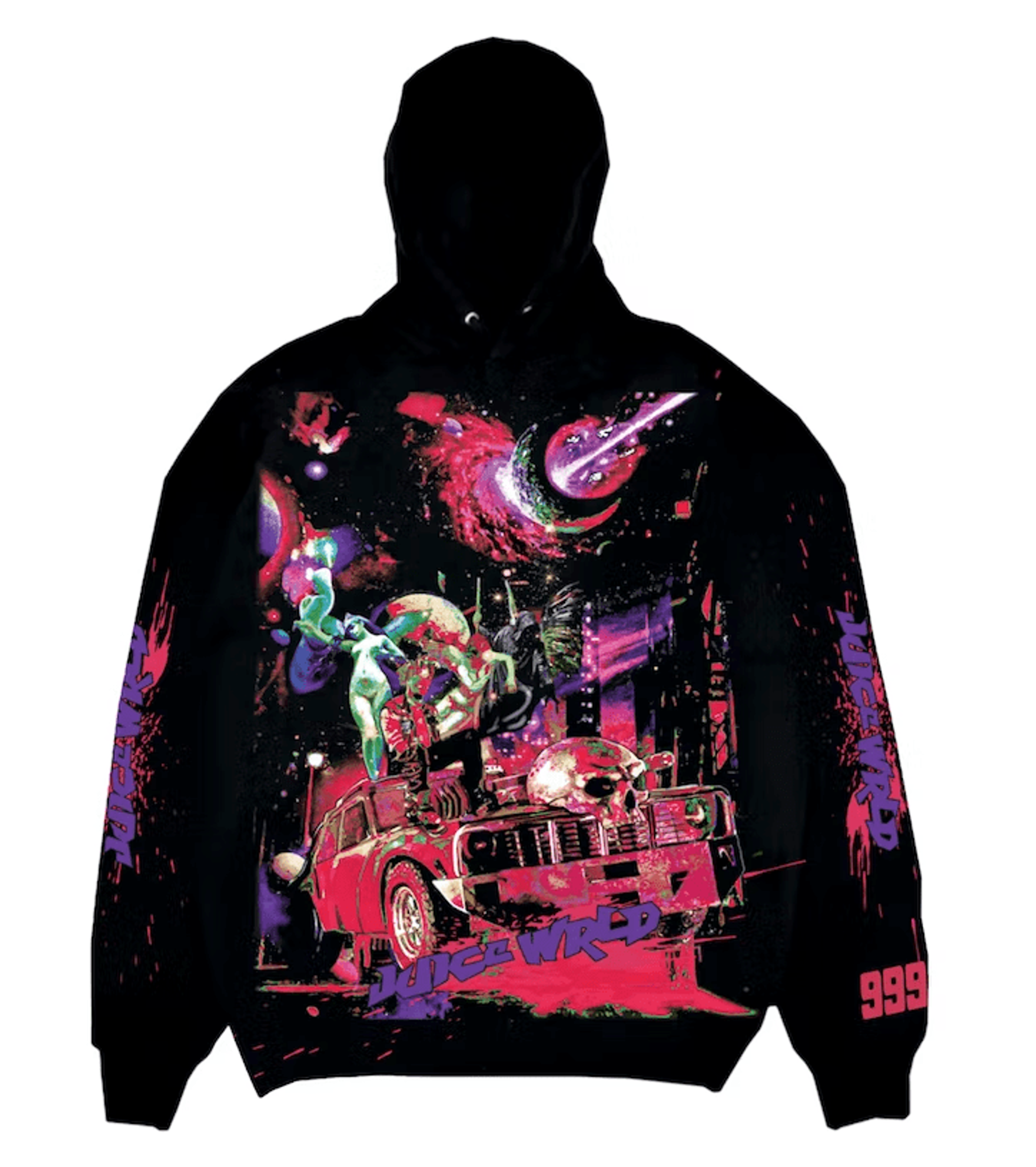 Vlone x Juice Wrld Galaxy Hooded Sweatshirt Black